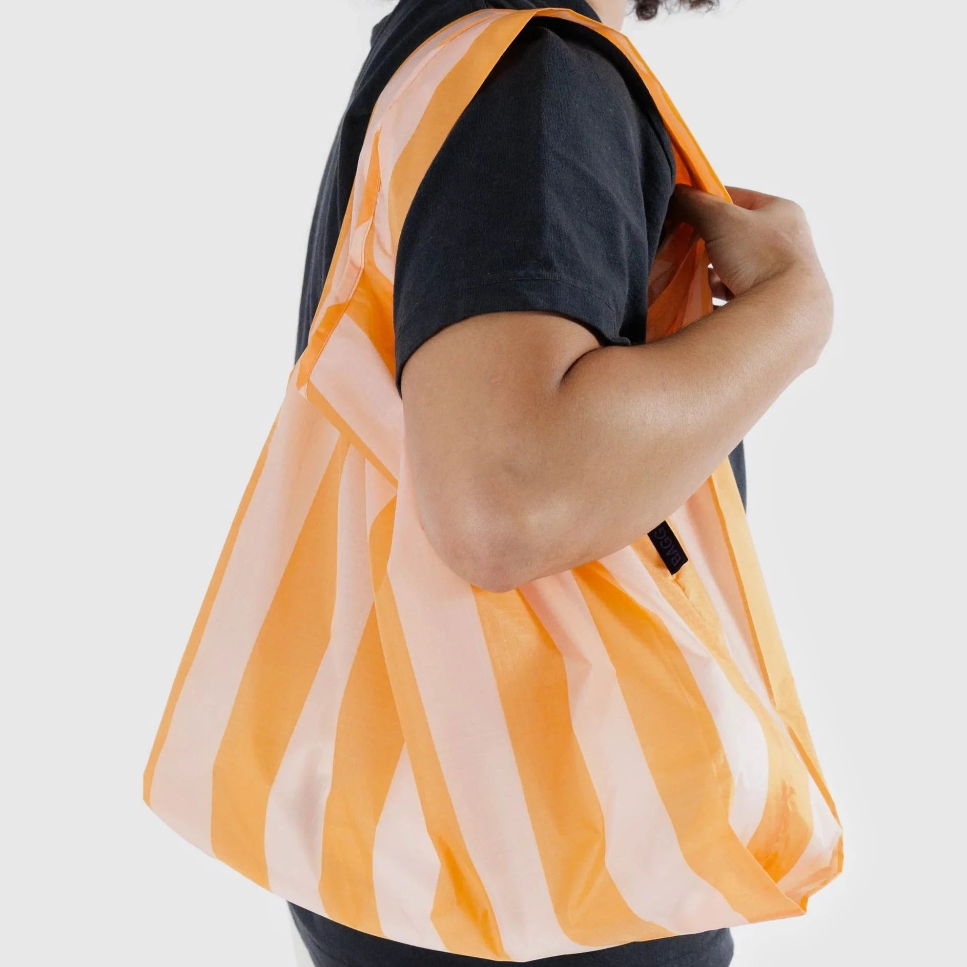 Standard Reusable Bag | Tangerine Wide Stripe