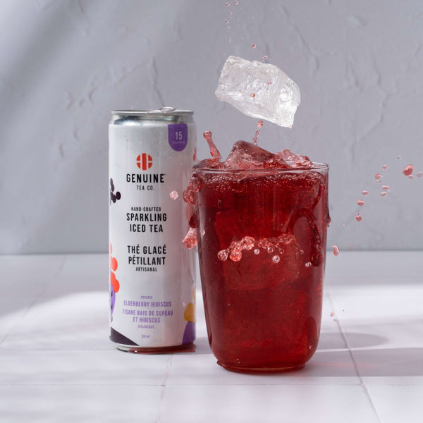 Elderberry Hibiscus - Sparkling Iced Tea