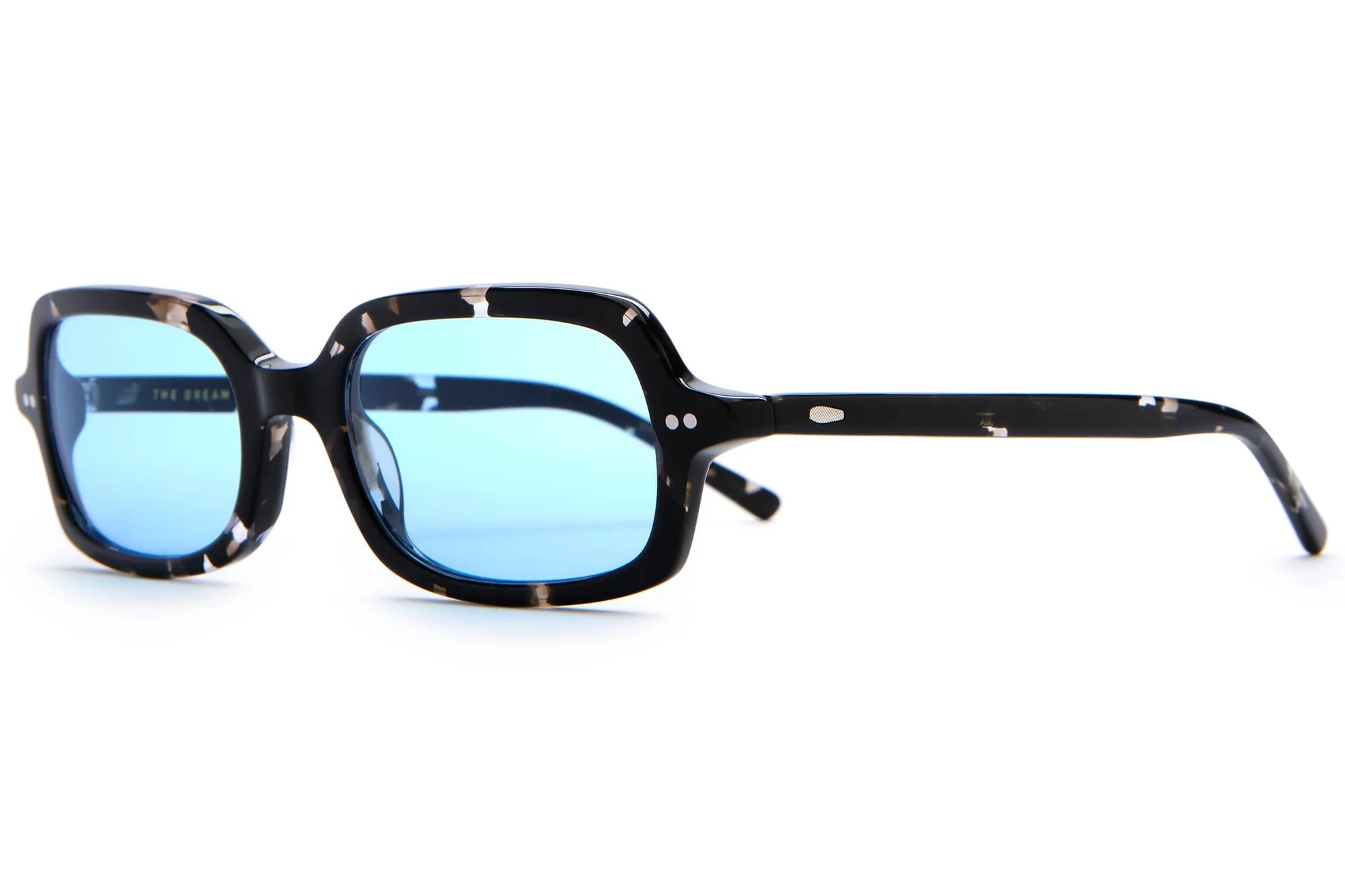 The Dream Cassette | Black Tortoise Blue Tint Sunglasses