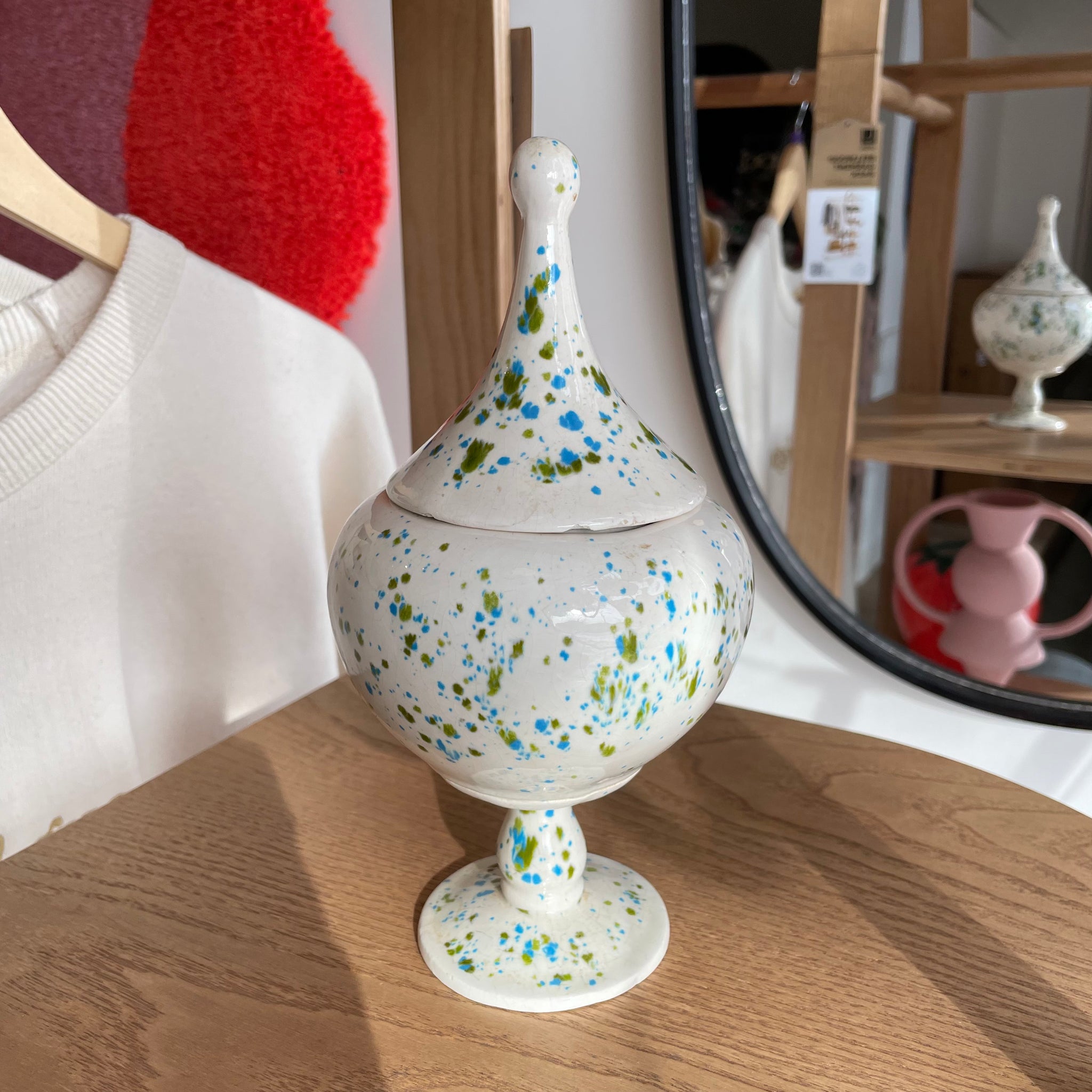 Handmade Ceramic Pedestal Dish