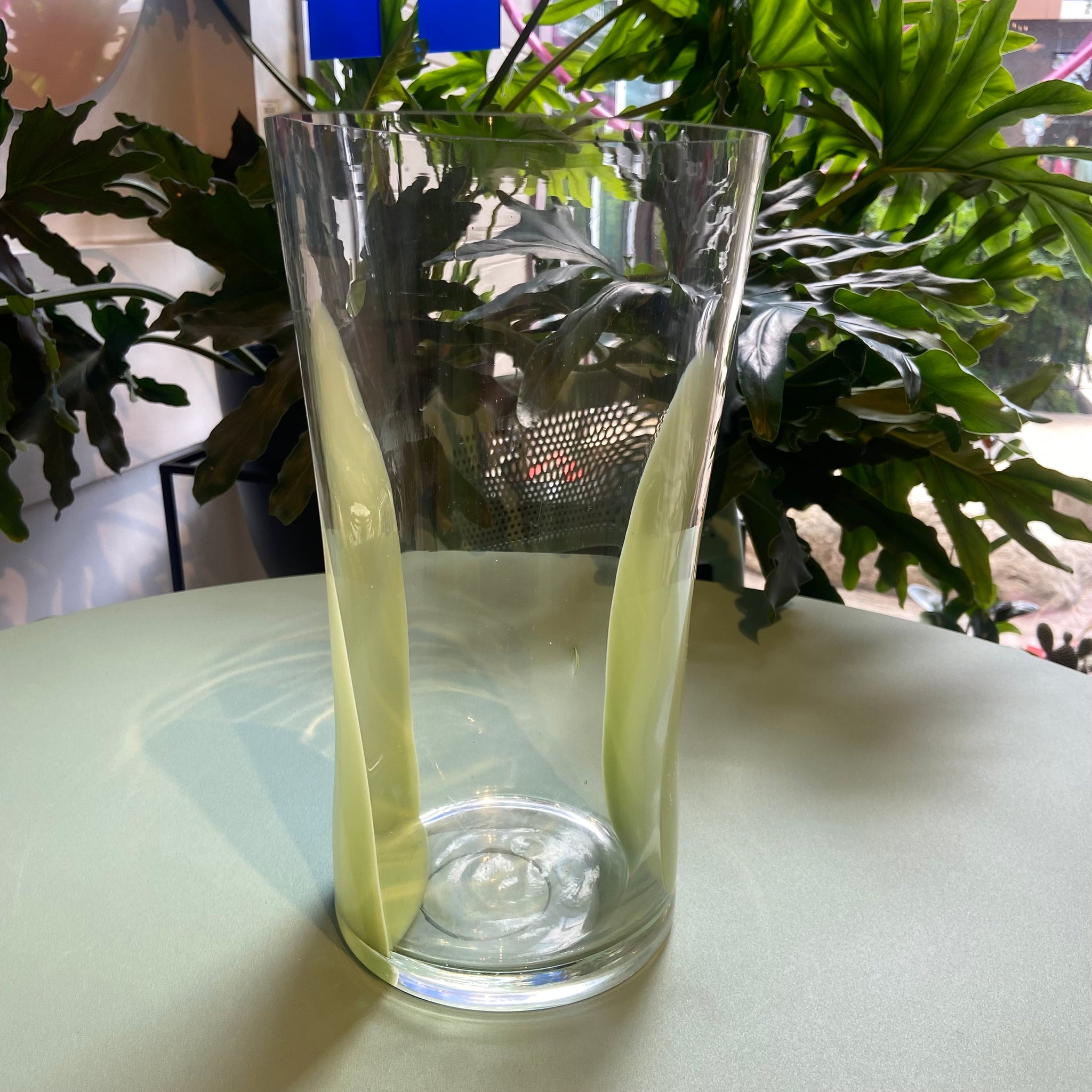 Lime Press Vase