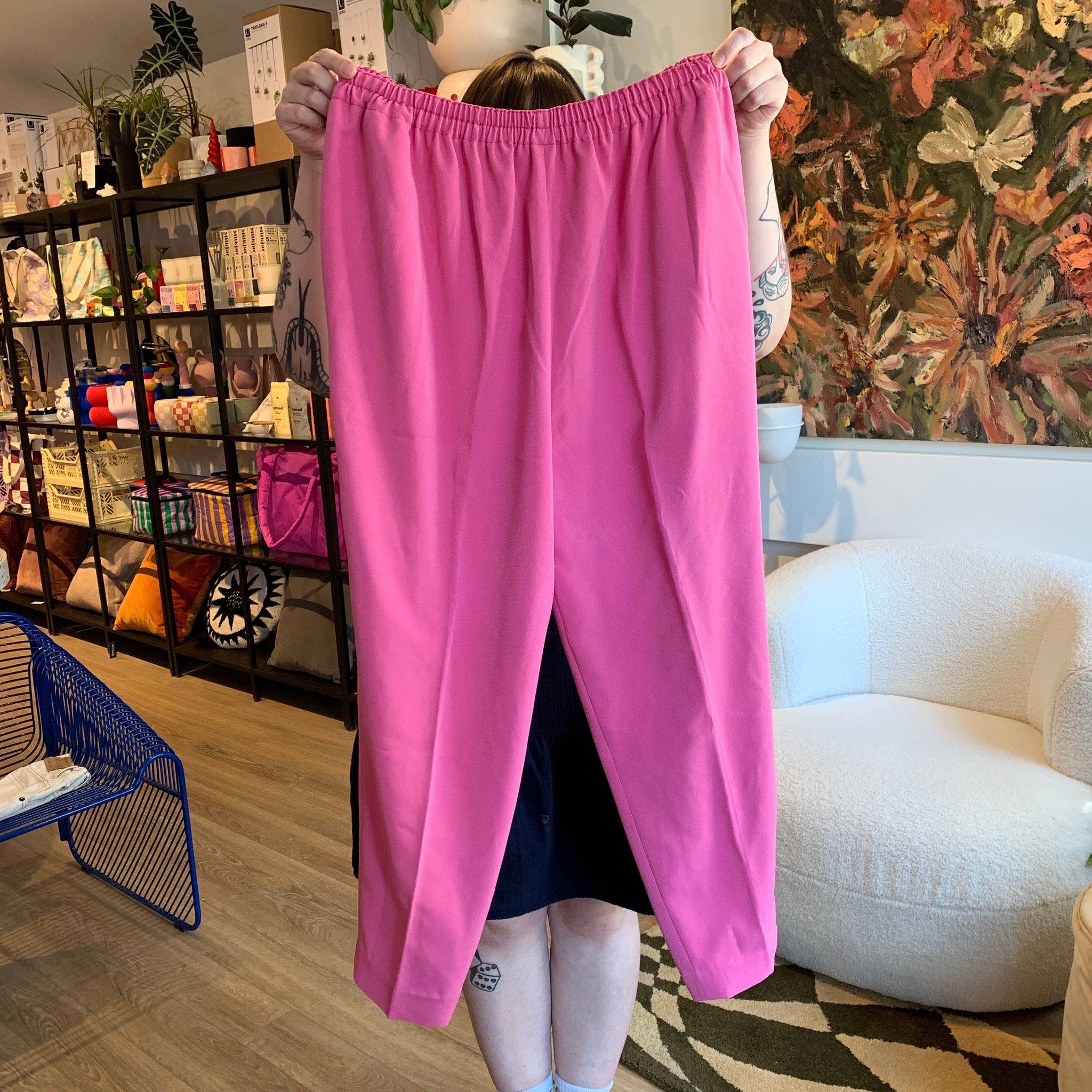 Handmade Pink Bubblegum Pants | 30