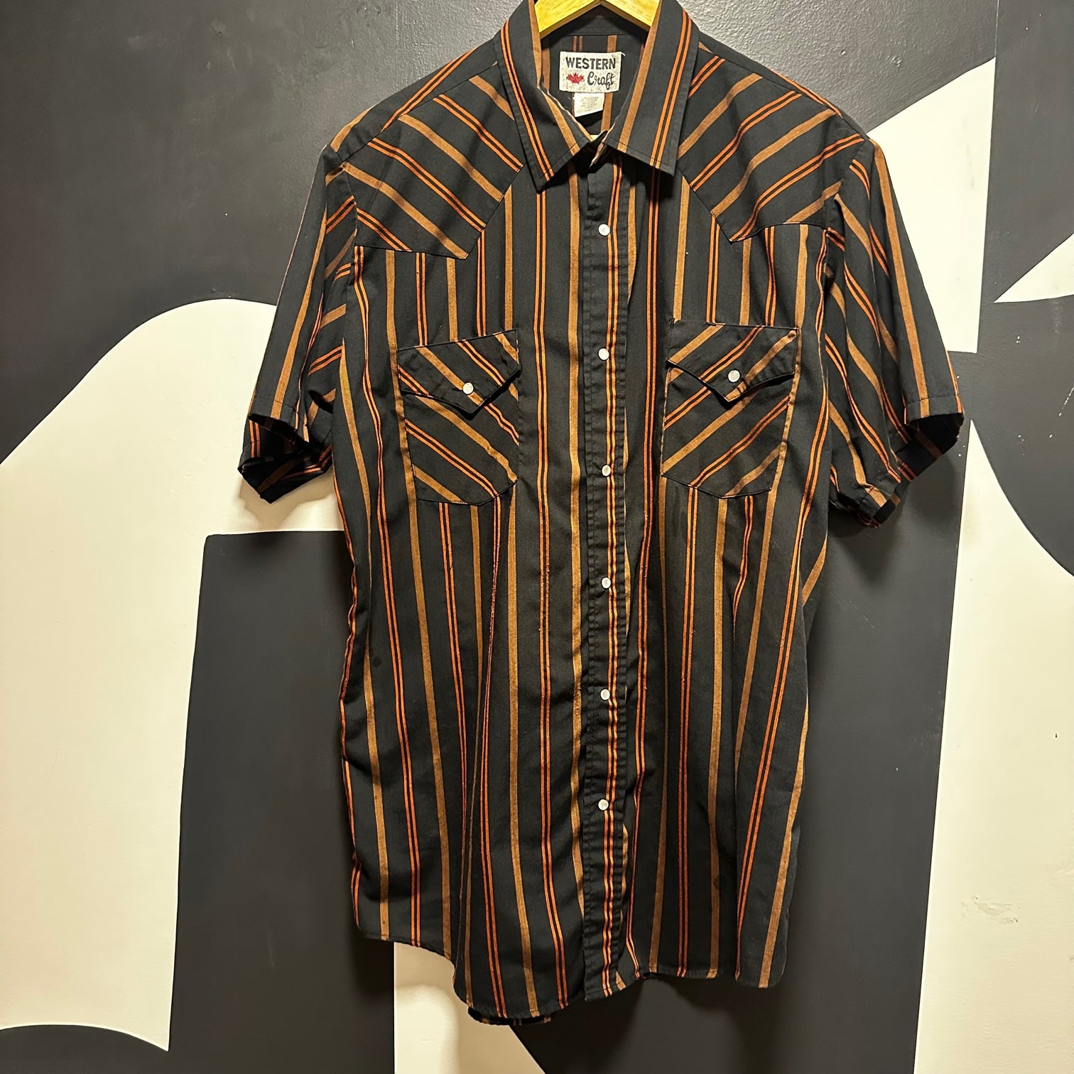 Western Striped Button-up | L