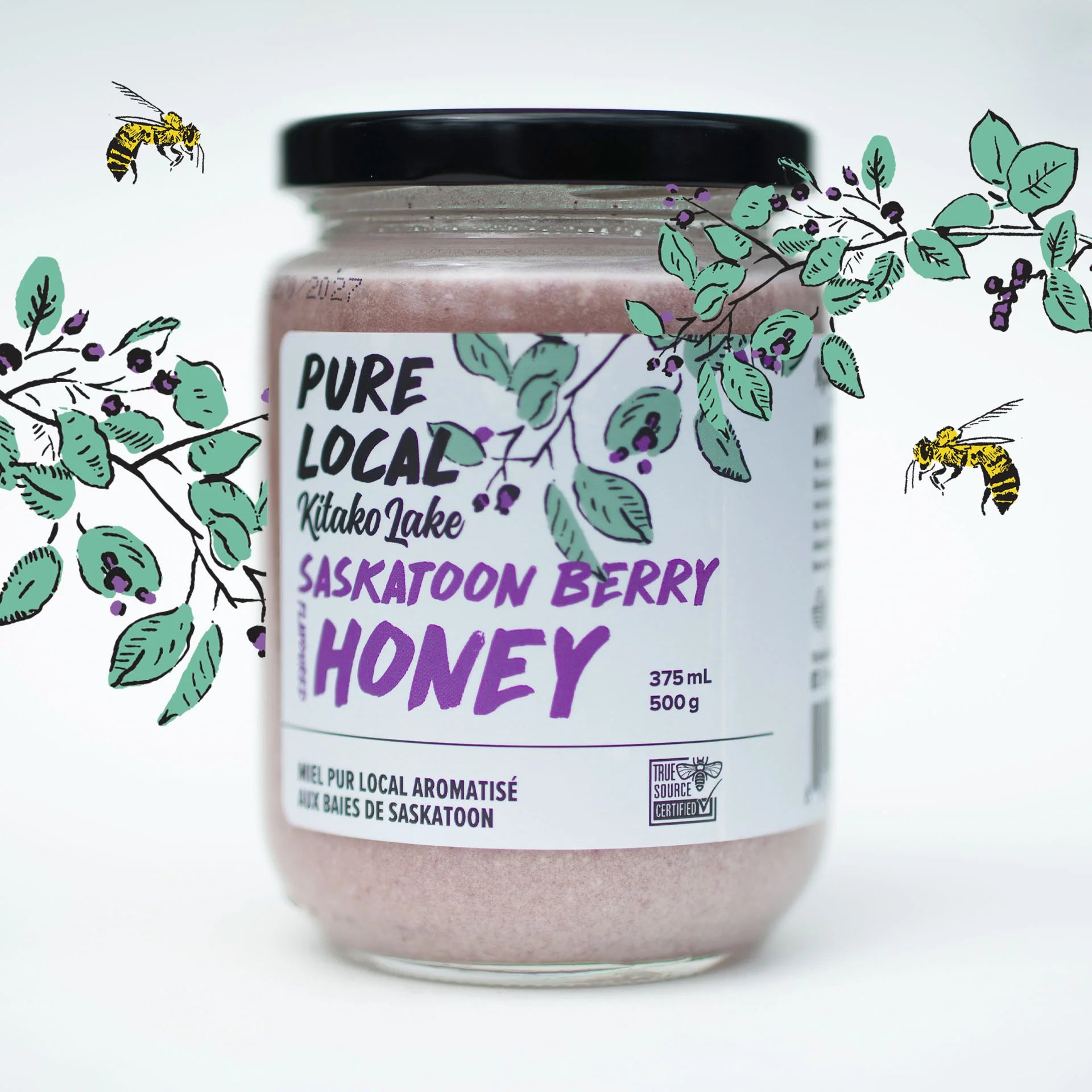 Kitako Lake Saskatoon Berry Honey | 375ml/ 500g