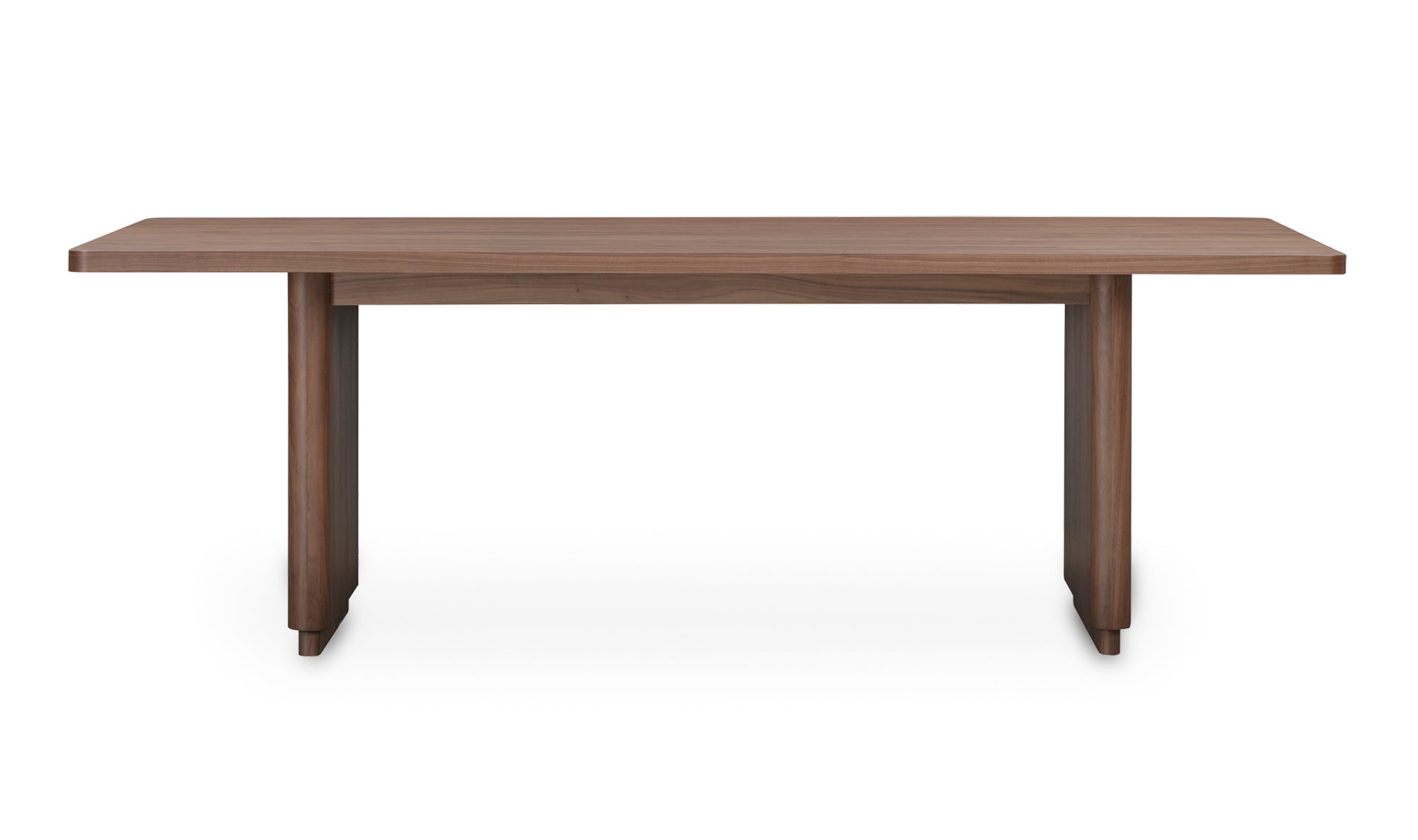 Round Off Dining Table- Small Walnut