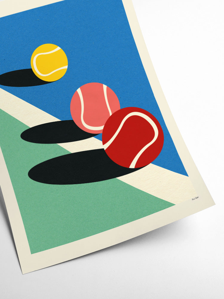 3 Tennis Balls - Rosi Feist by Thomas Muller Print
