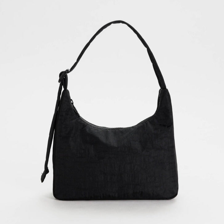 Mini Nylon Shoulder Bag | Black