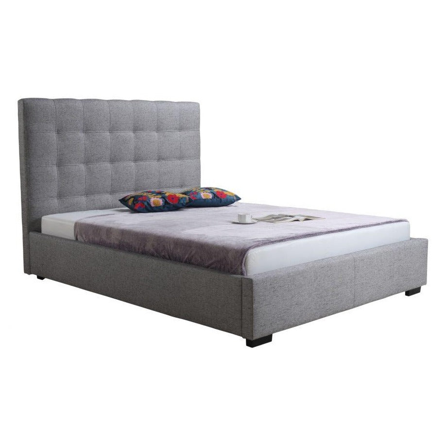 Belle Storage Bed- Light Grey