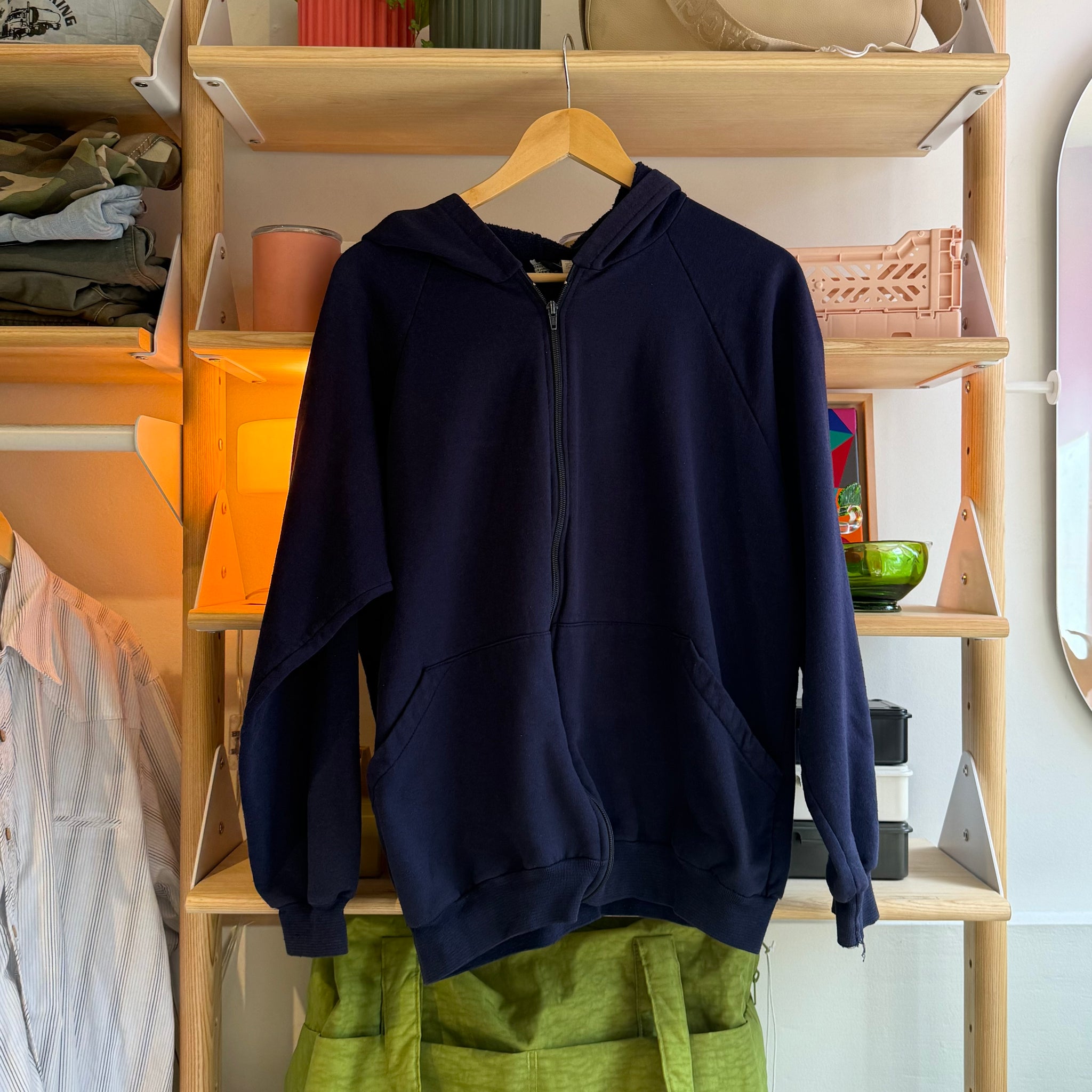 Sears Navy Zip Up Hoodie | M