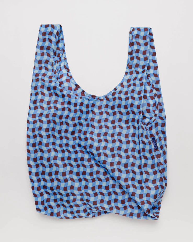 Standard Baggu - Wavy Gingham Blue