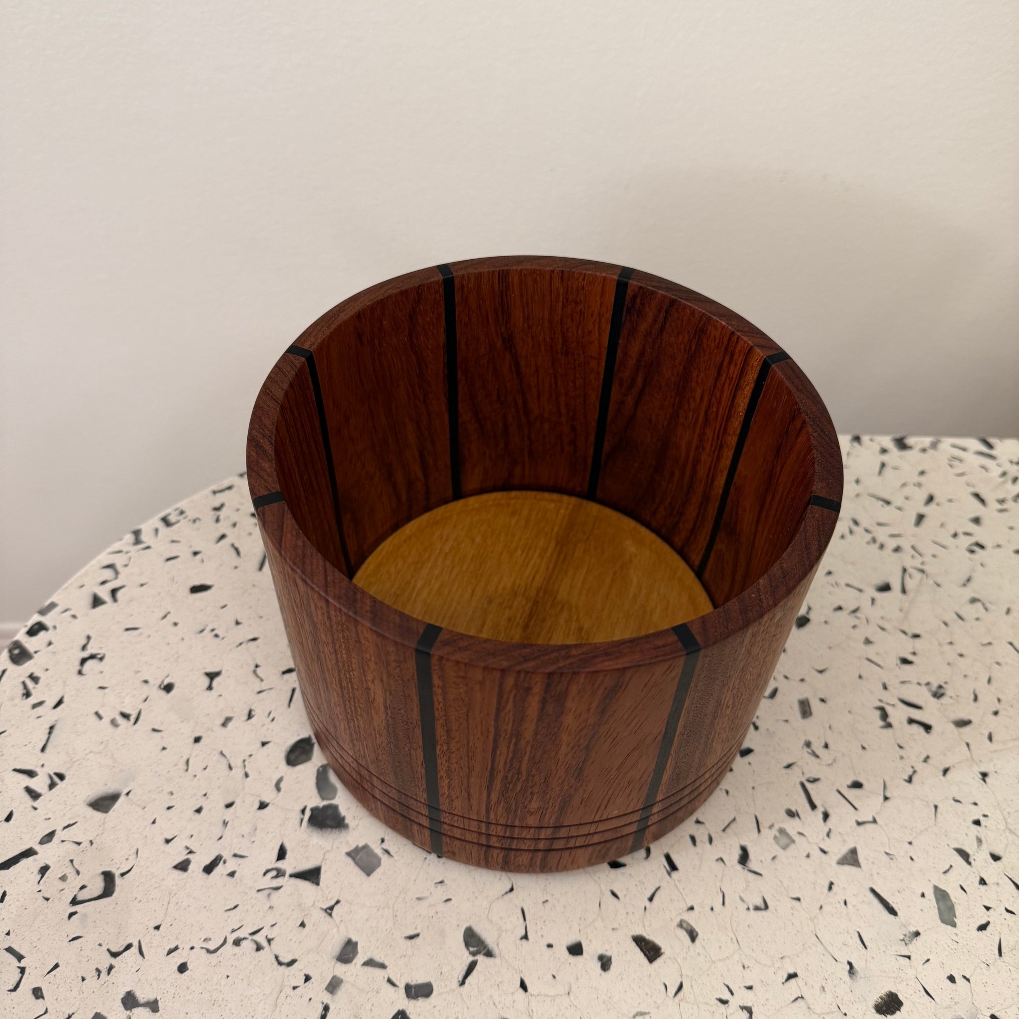 Mid Mod Rosewood Ice Bucket