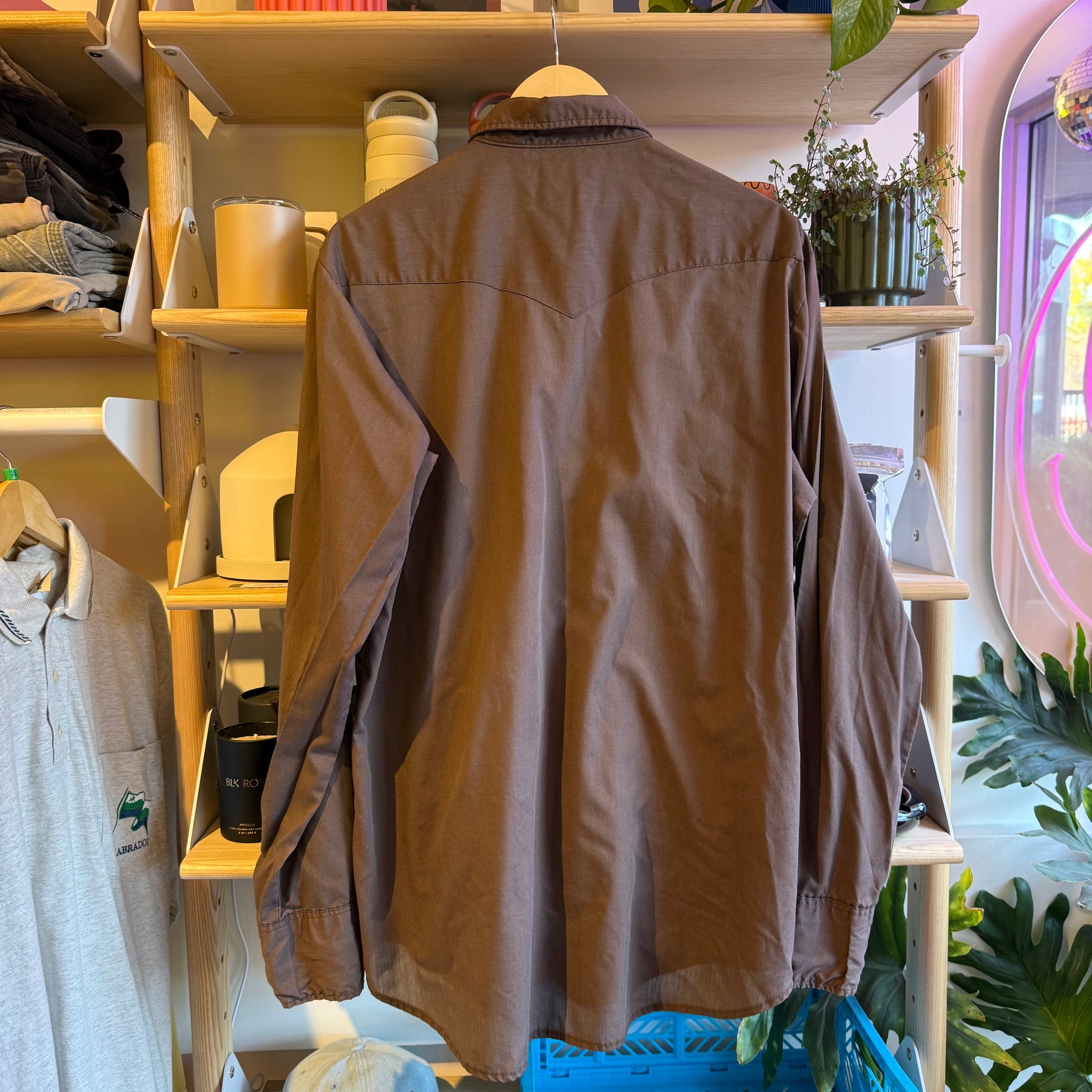 Brown Western Shirt | M