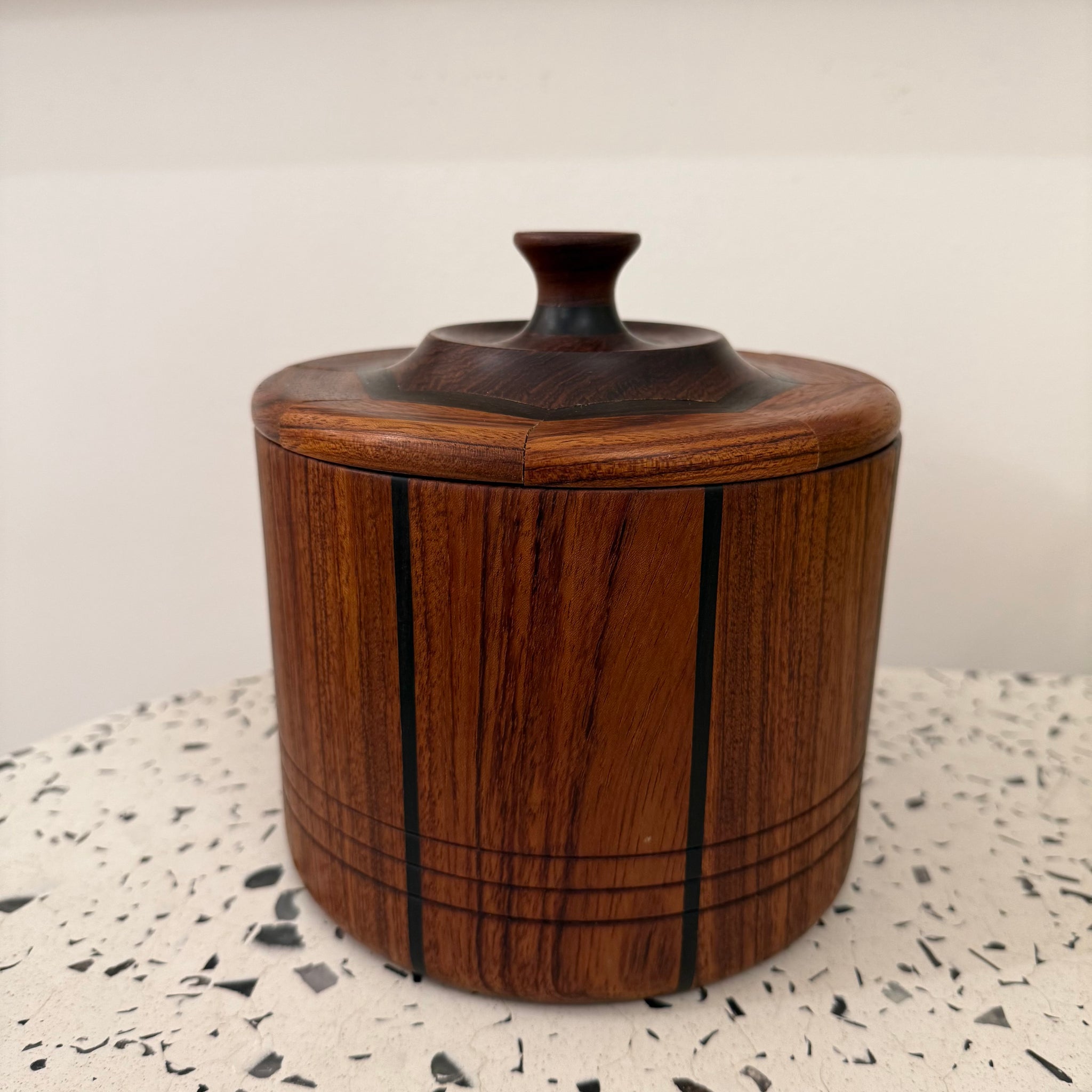 Mid Mod Rosewood Ice Bucket