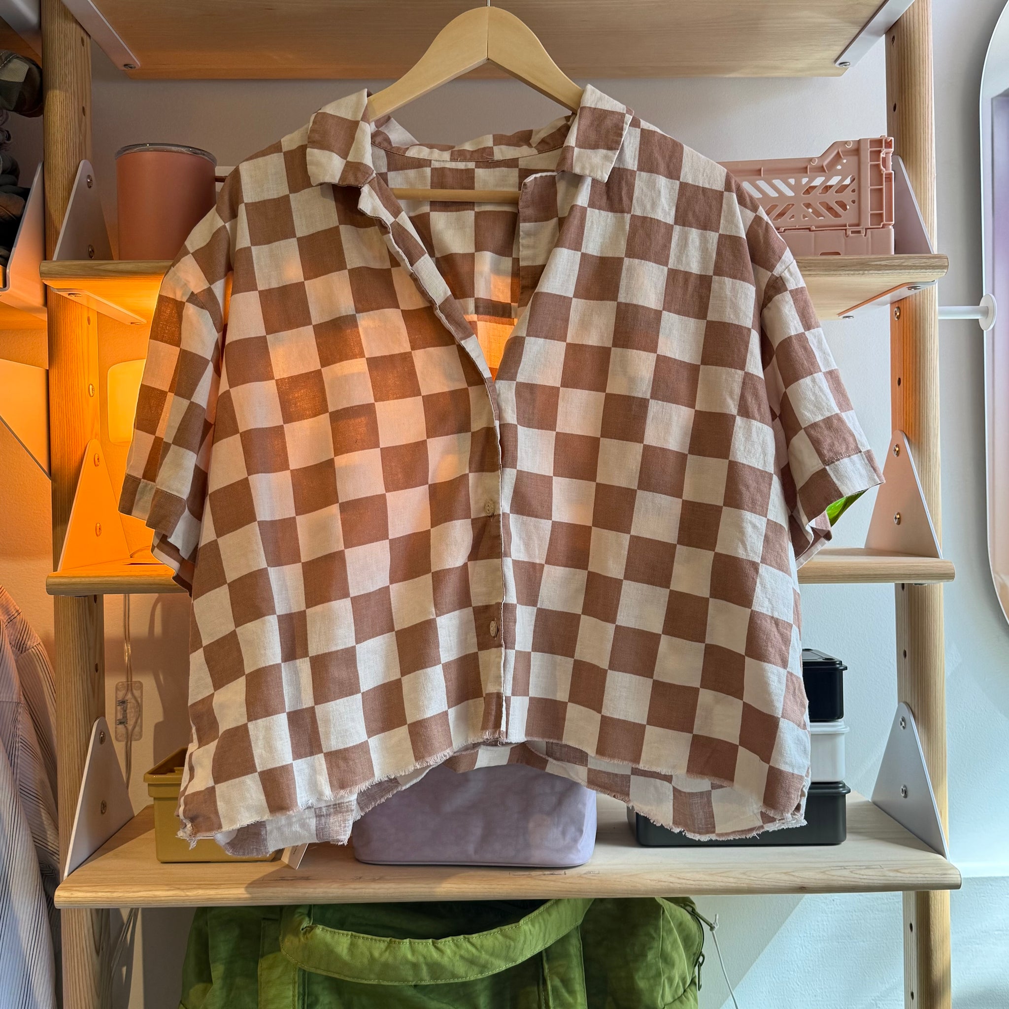 Checker Button Up | XL