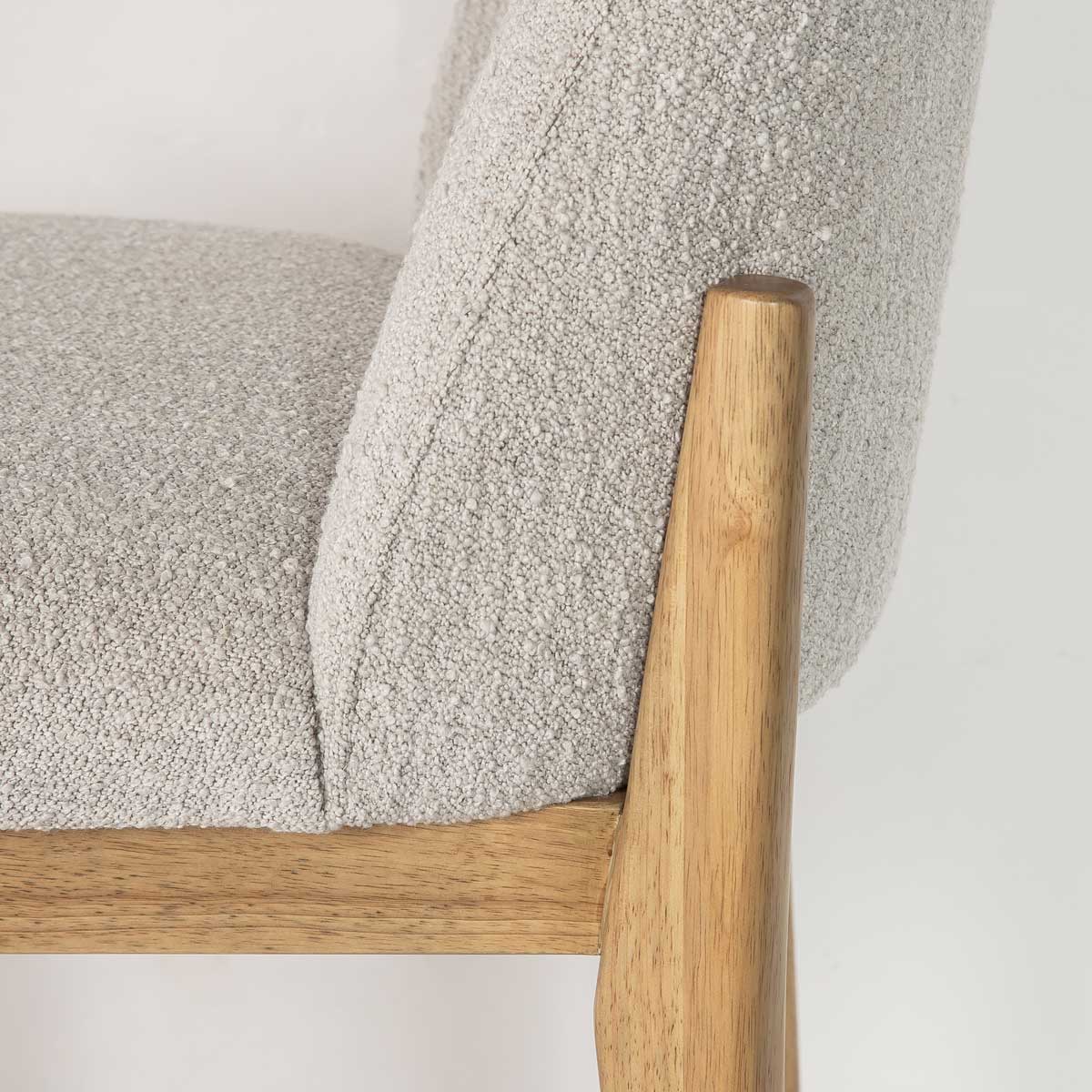 Fawcett Counter Stool - Taupe Boucle - Blonde