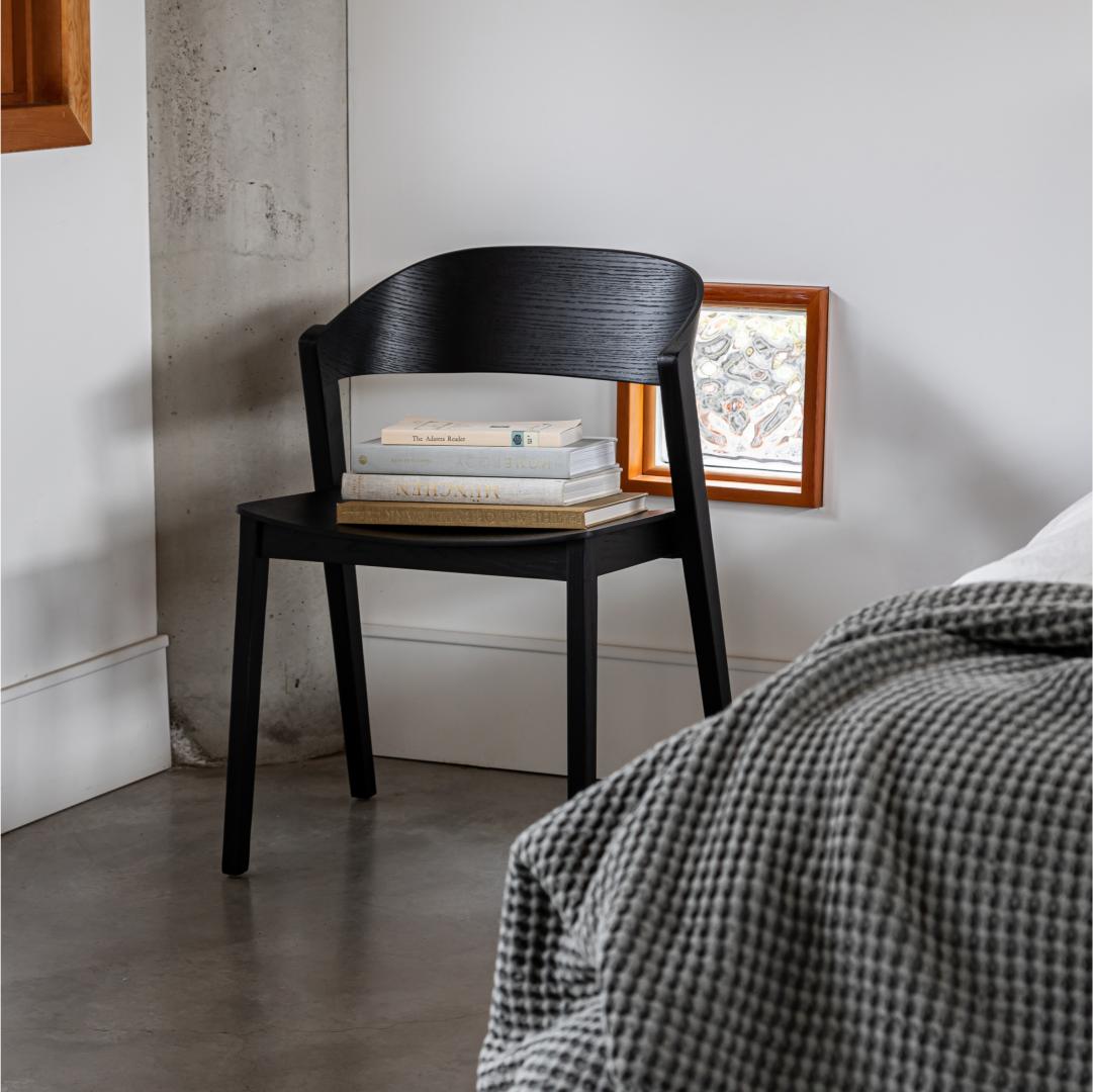 Astrid Stackable Chair - Black