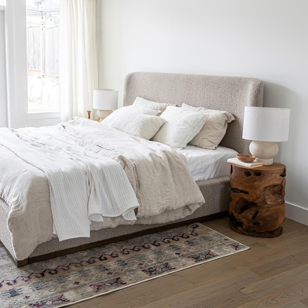 Faye Queen Bed Short - Truffle