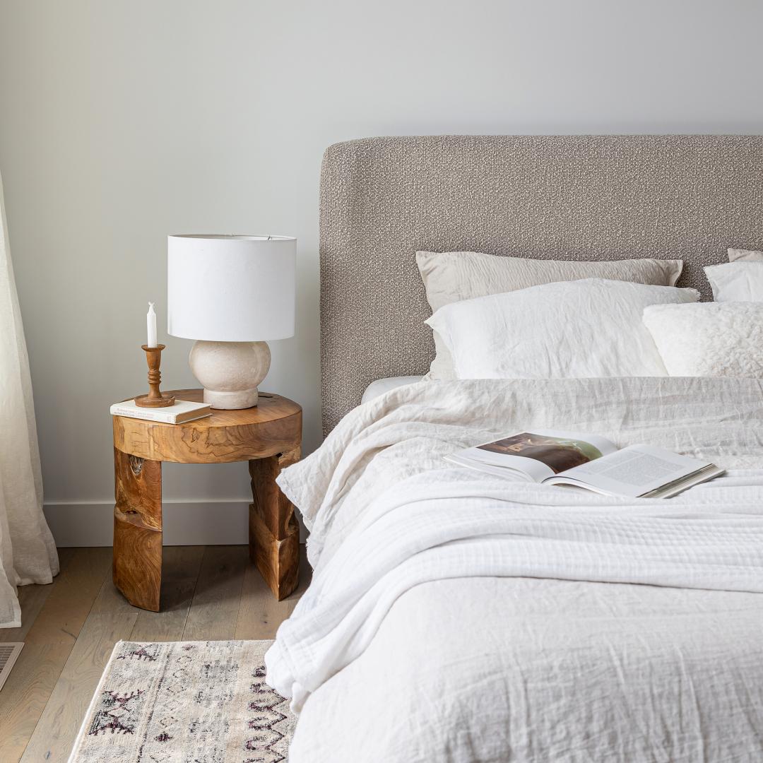 Faye Queen Bed Short - Truffle