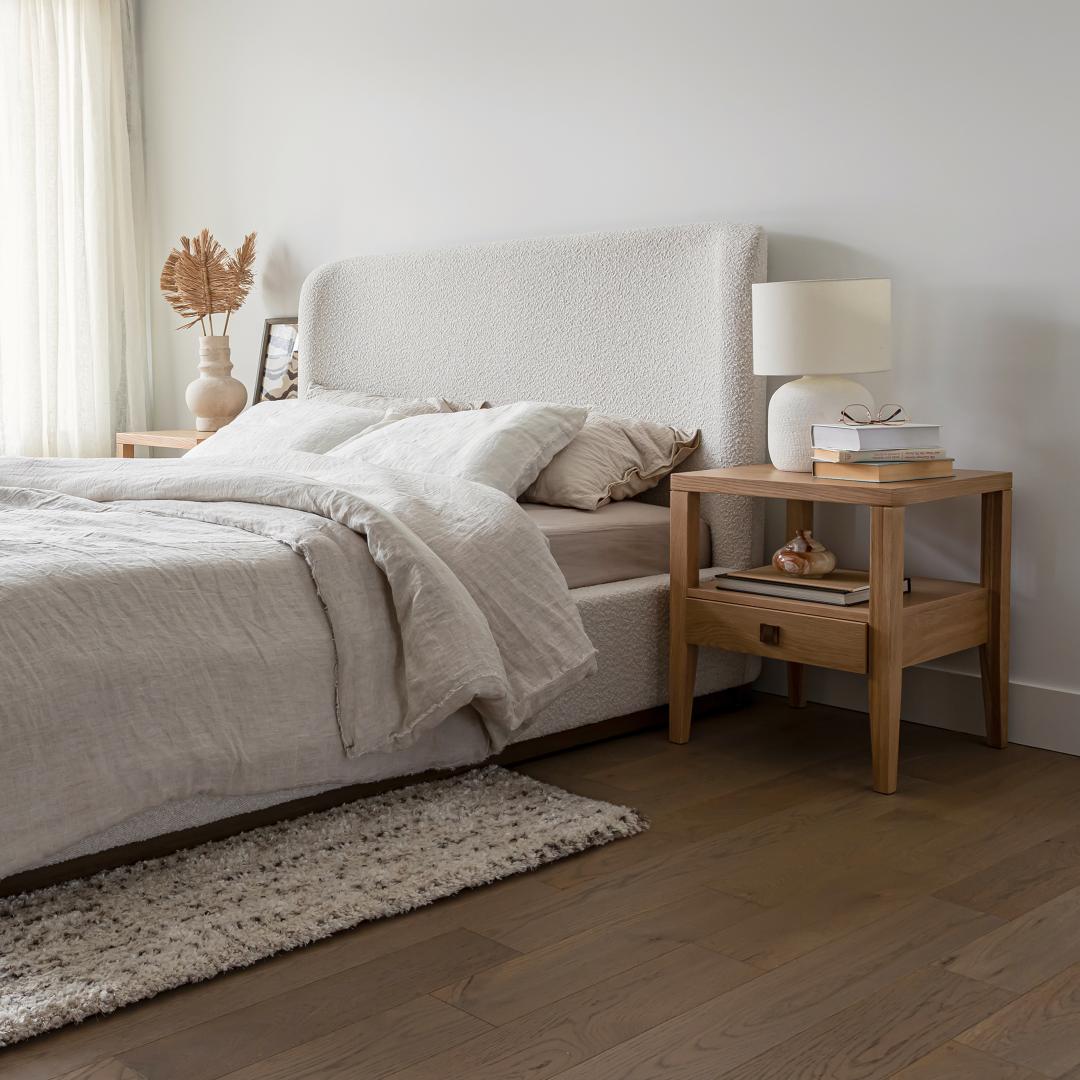 Faye Queen Bed Short - Off White