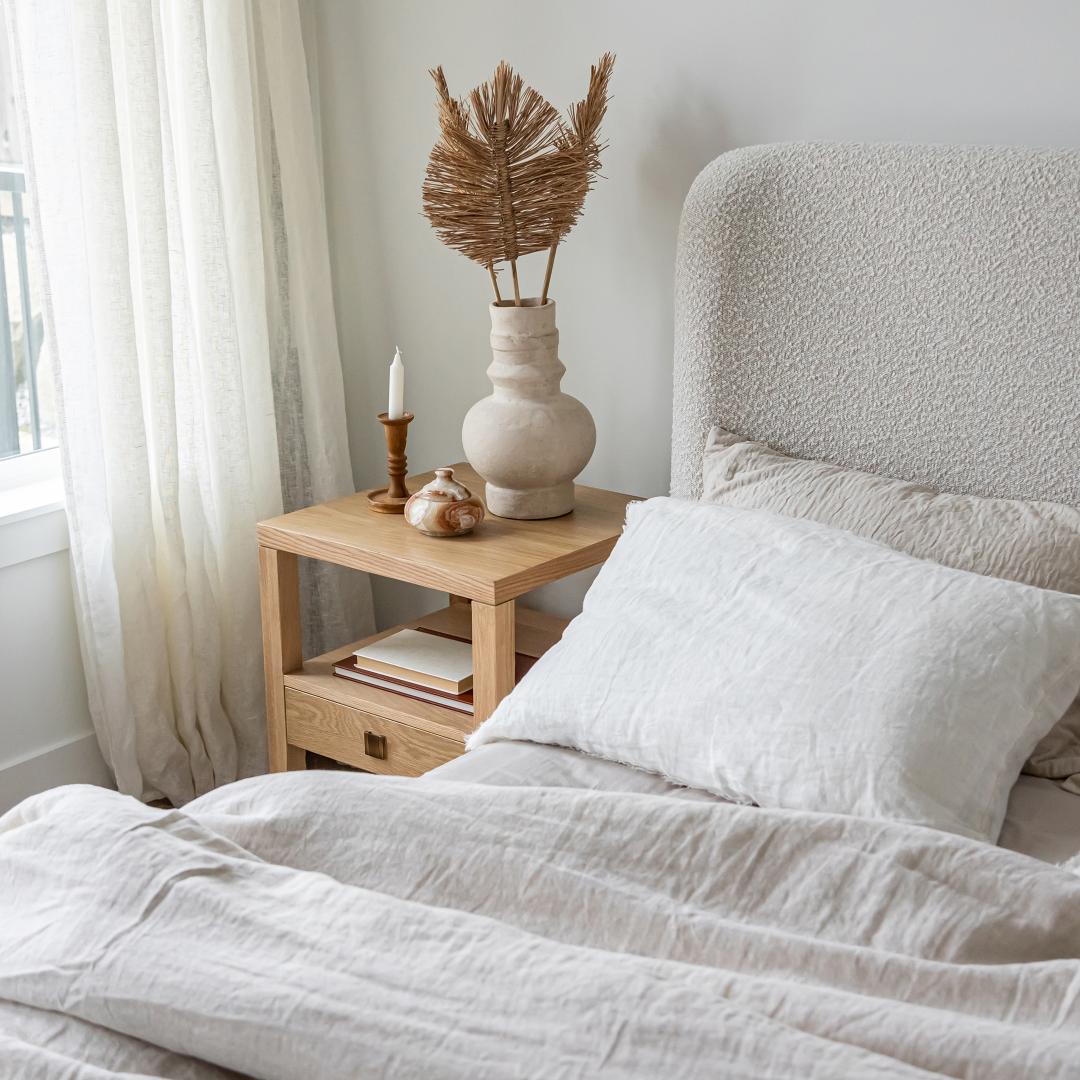 Faye Queen Bed Short - Off White