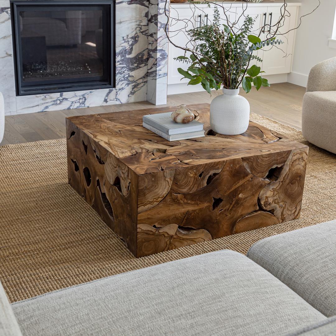 Natura Flow Square Coffee Table
