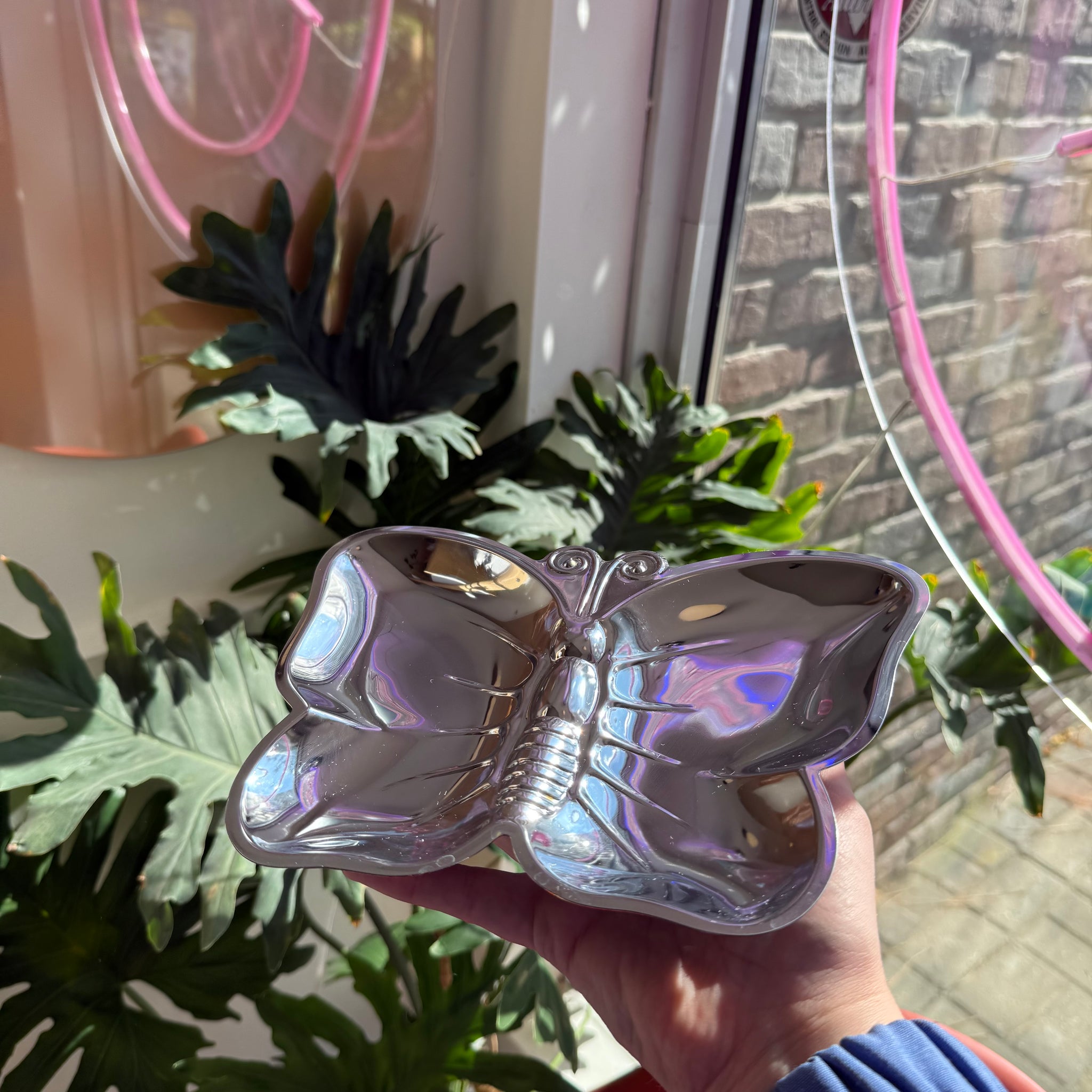 Chrome Butterfly Tray