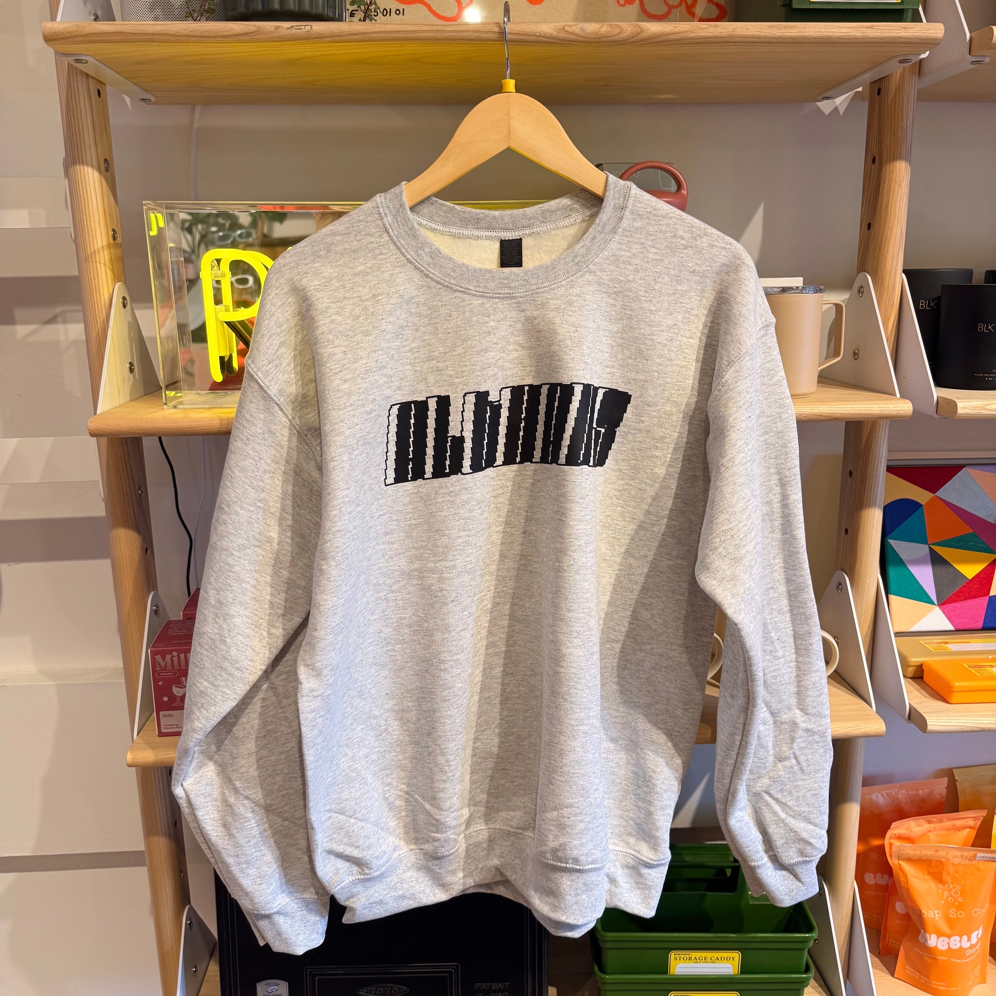 Alt Haus Speed Crewneck | Grey with Black