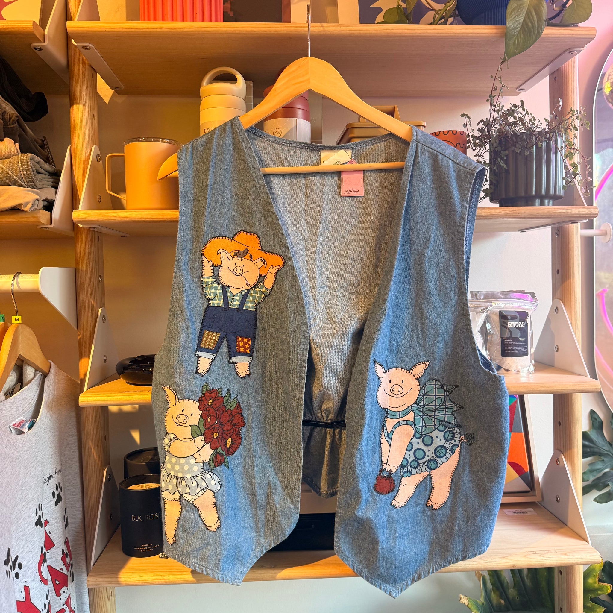 Piggie Denim Vest | M