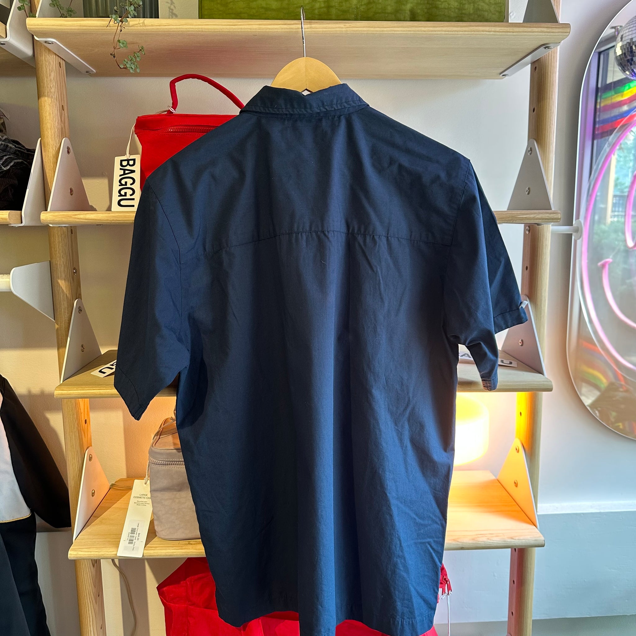 Navy Button Up | M