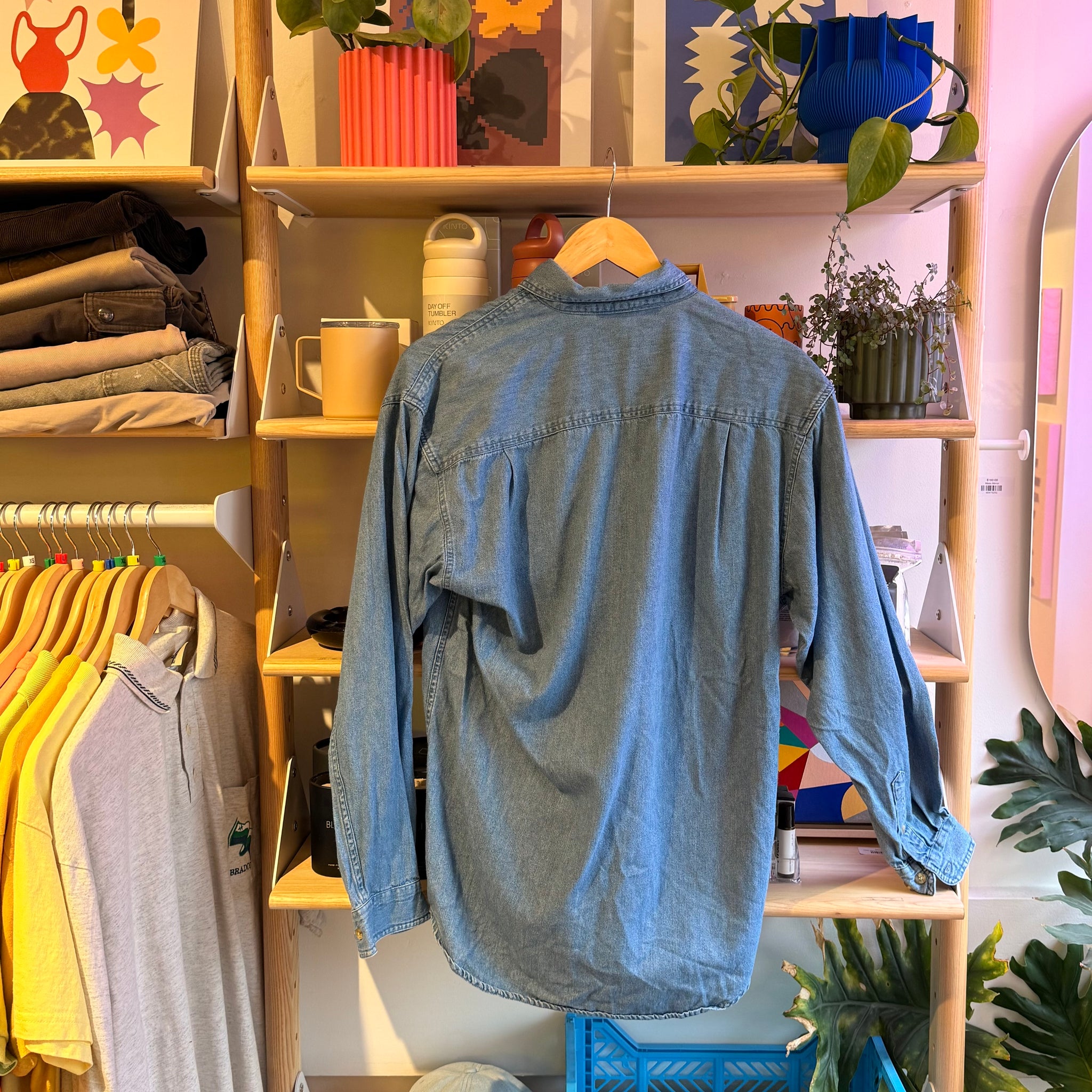 Westjet Denim Button Up | S