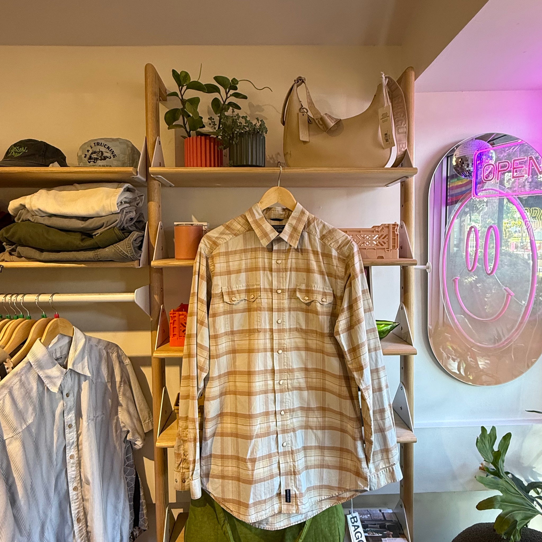 Tan Western Shirt | L