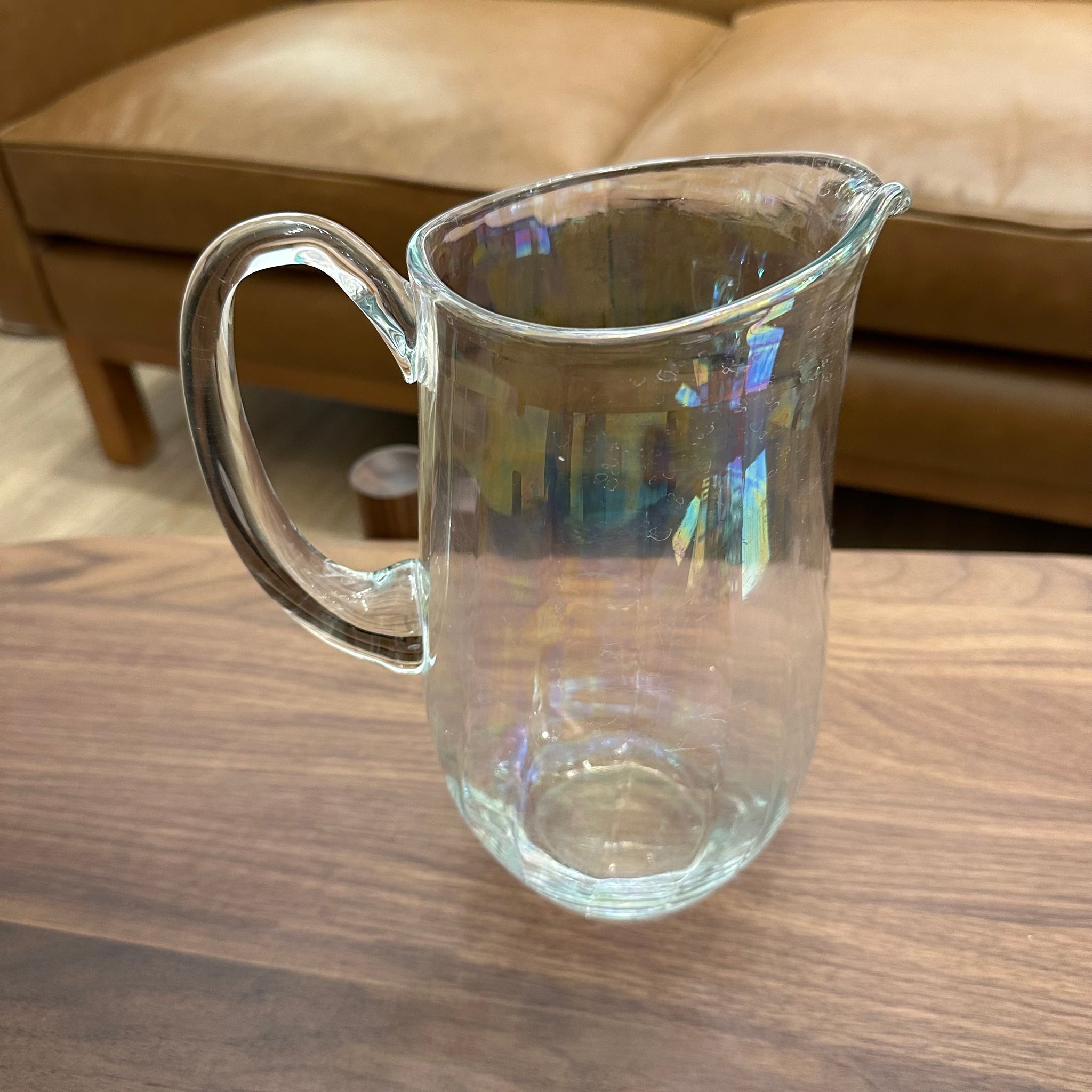 Mid Century Iridescent Pitcher