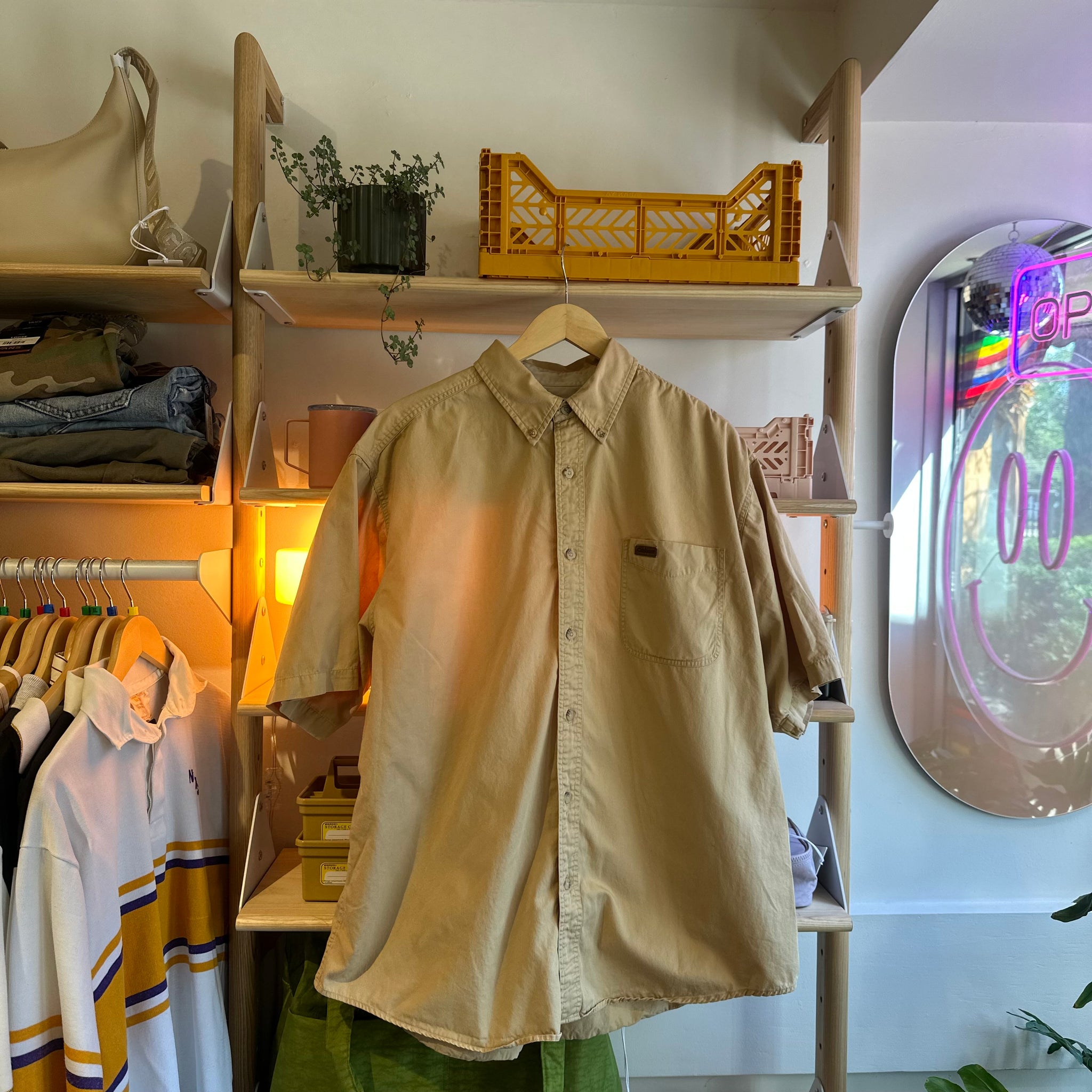 Beige Button Up | XL