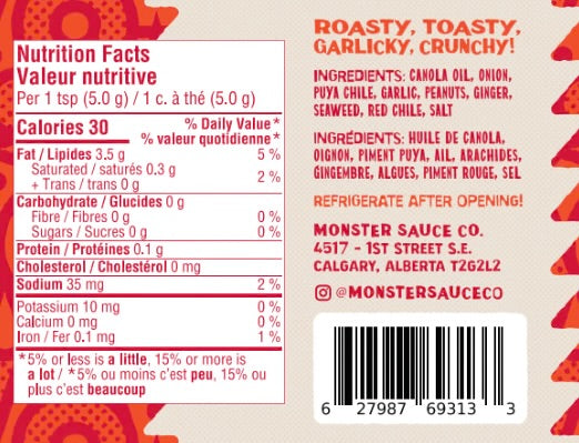 Monster Crunch Original Recipe Chili Crisp