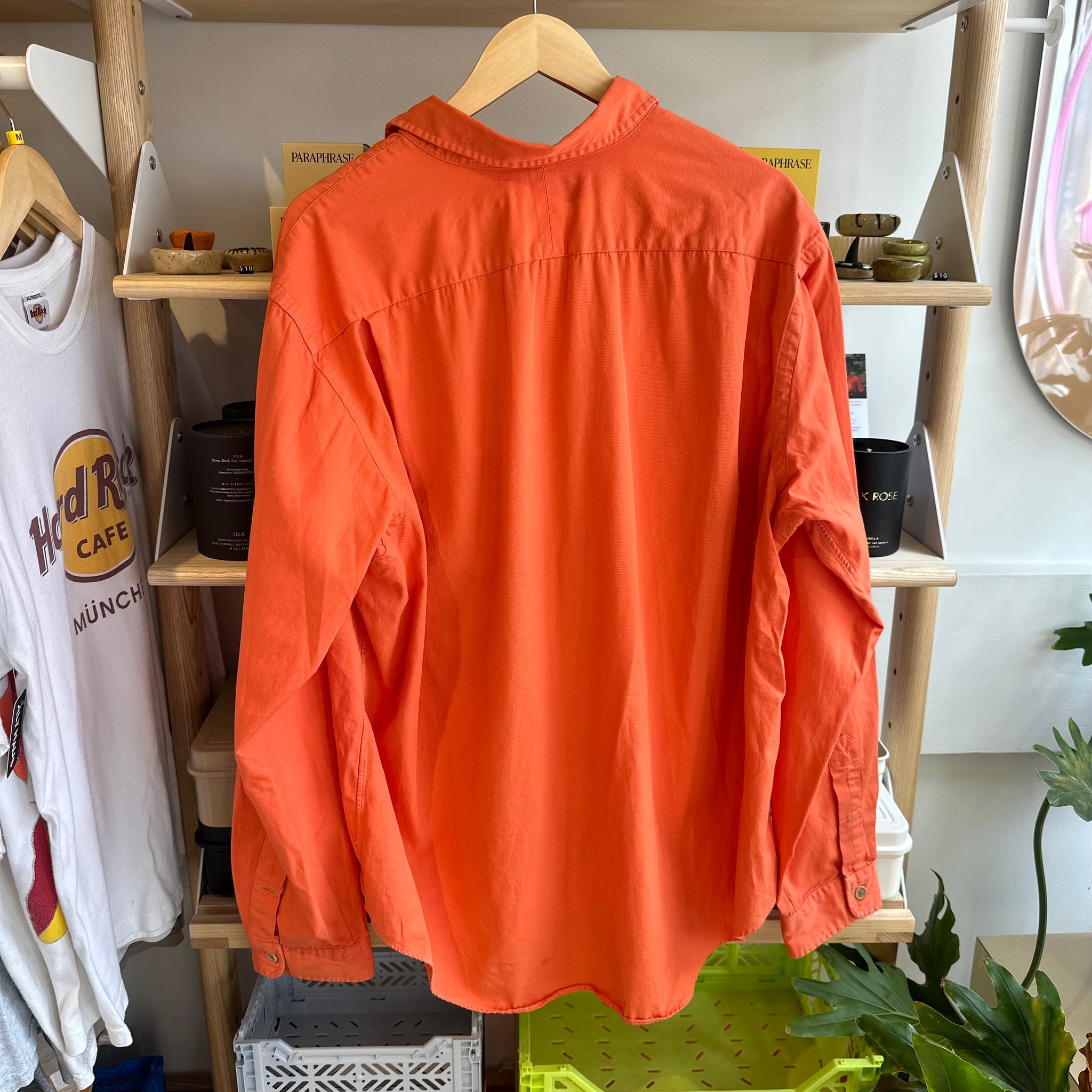 Orange Polo Button Up | XXL