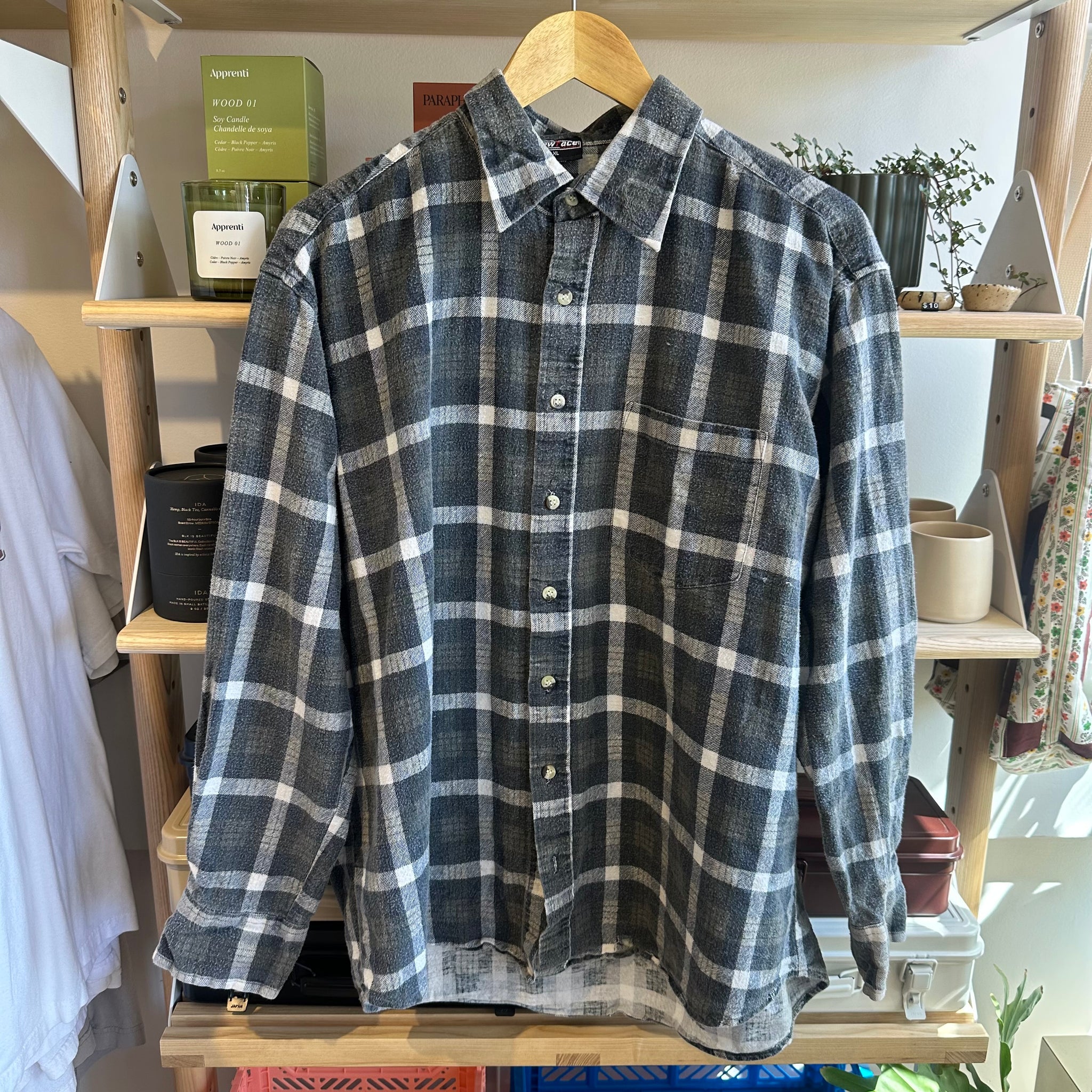 Vintage Plaid Flannel | XL