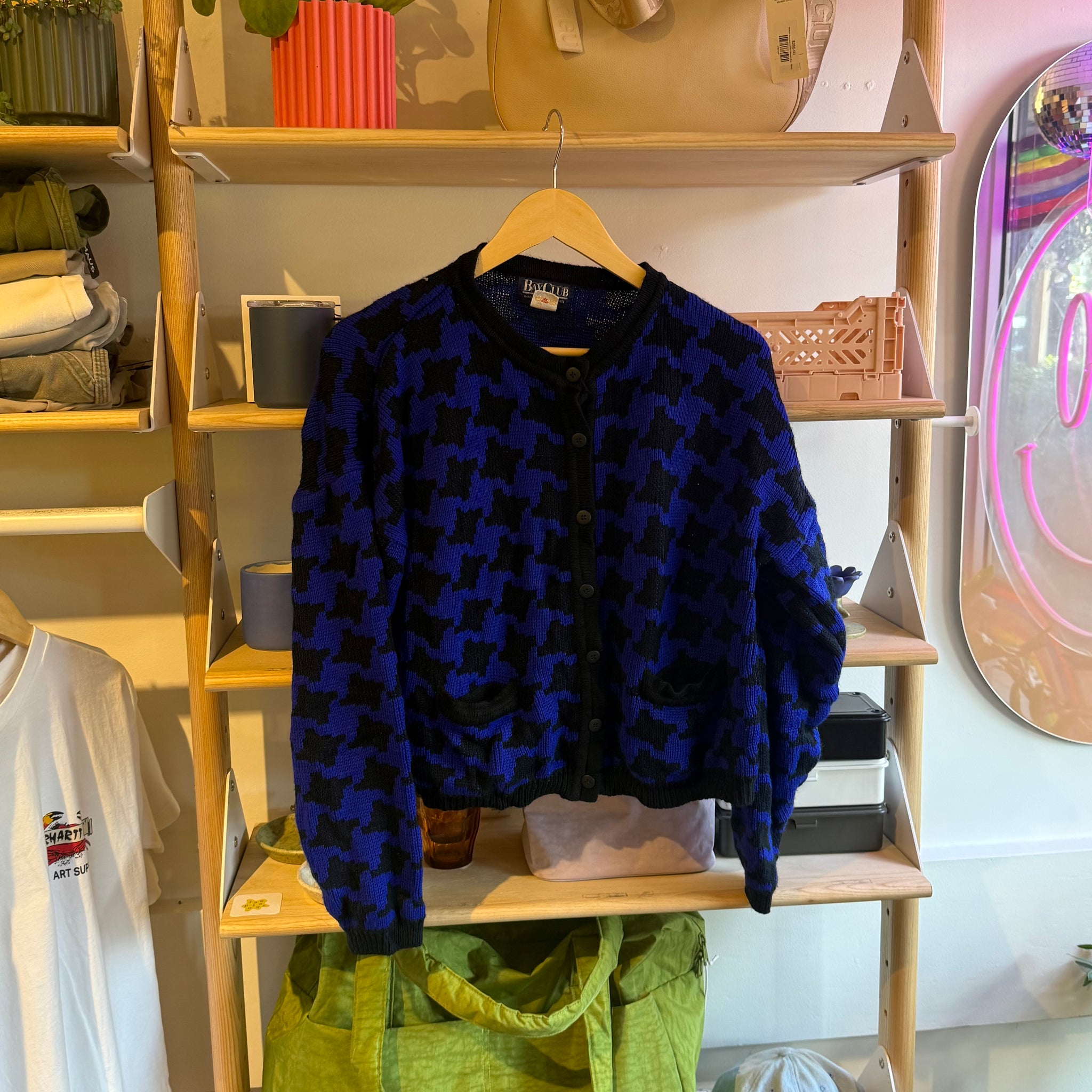Blue and Black Cardigan | S