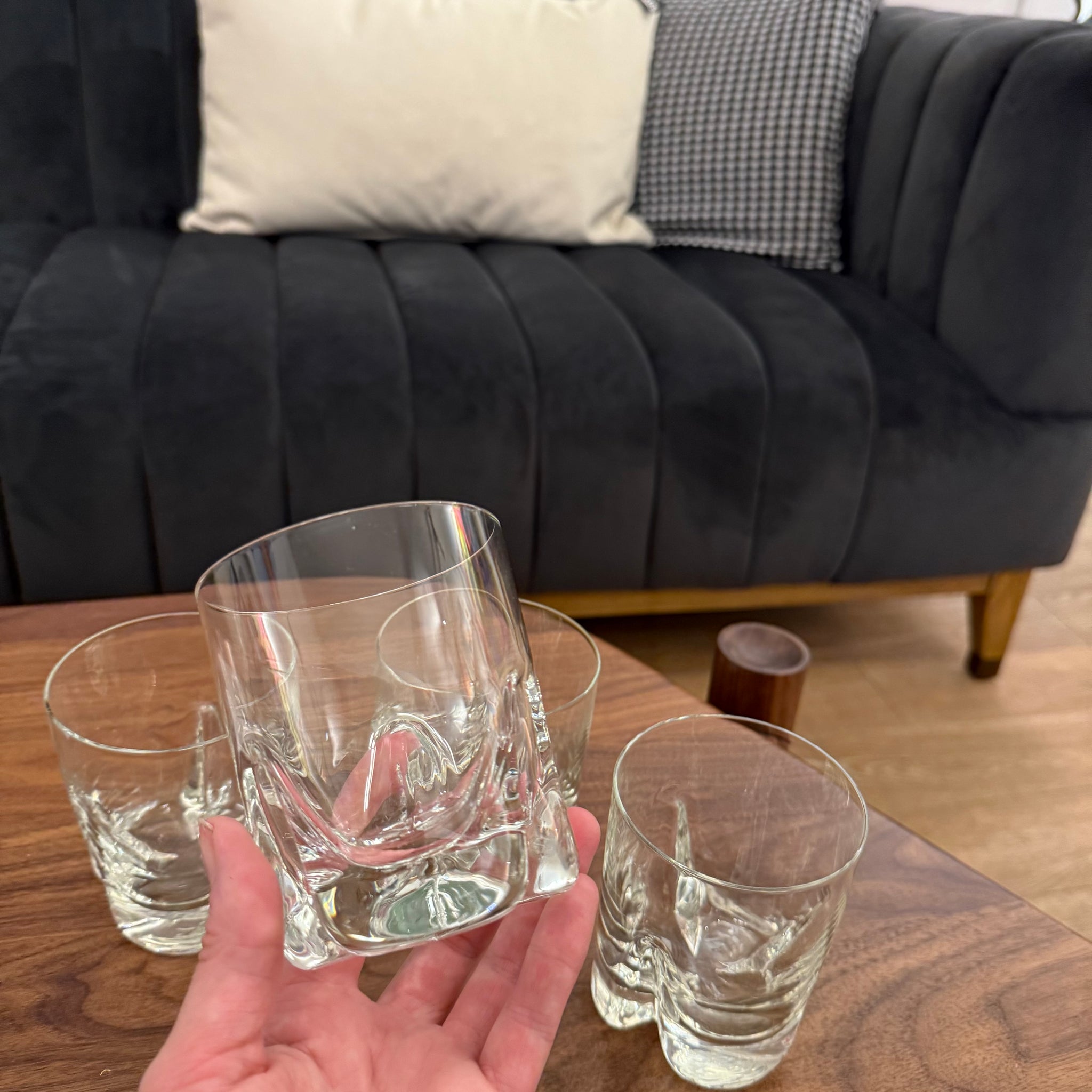 Heavy Bottom Krosno Rocks Glasses | Set of 4