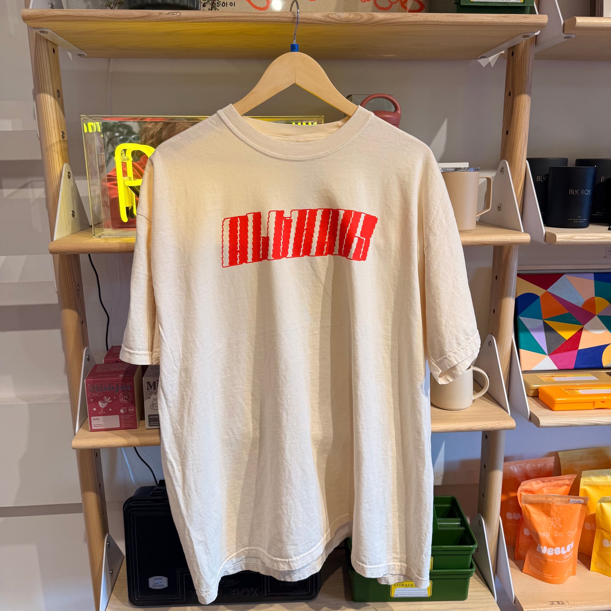 Alt Haus Speed Tee | Cream with Red