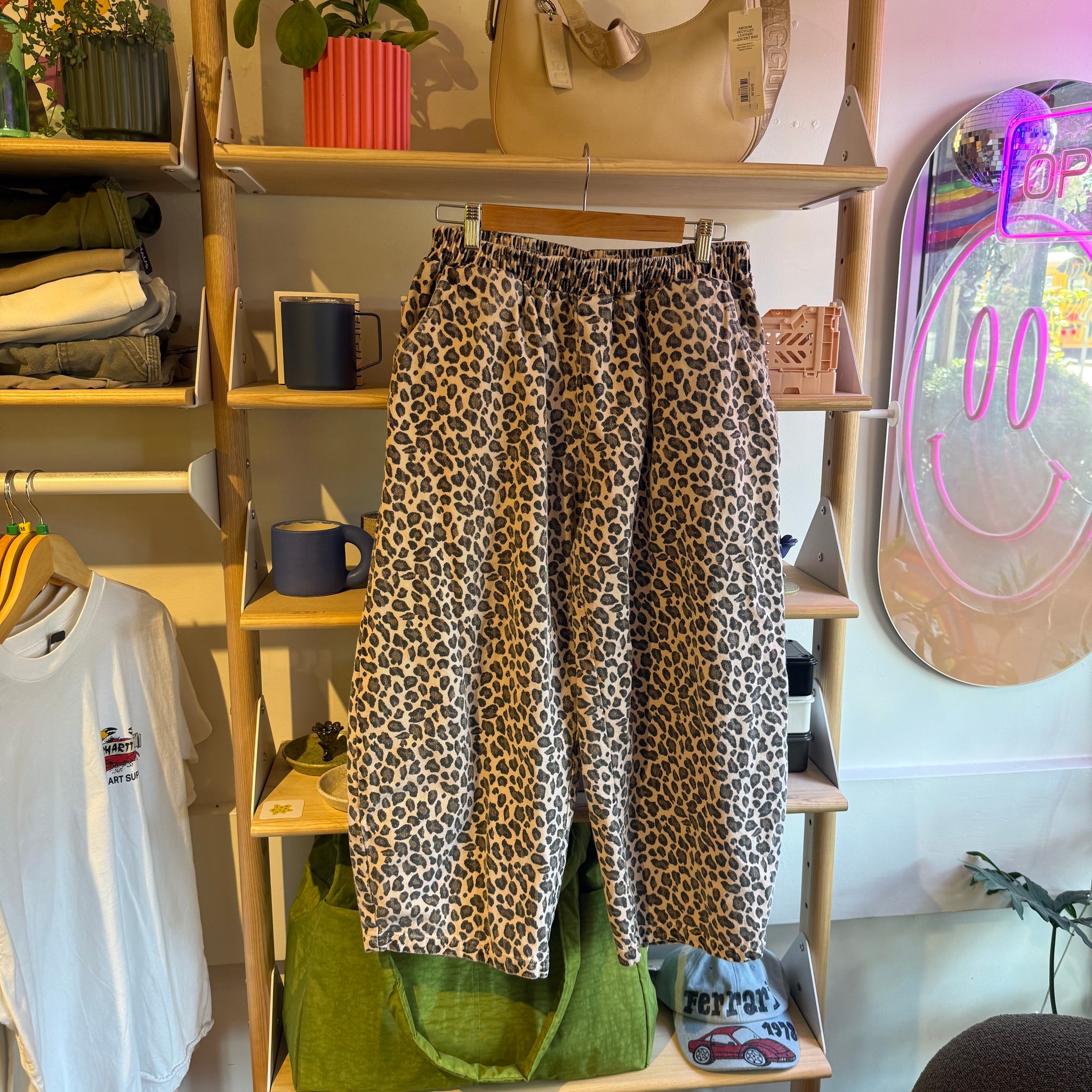 Red Sky Cheetah Print Barrel Pants | XL