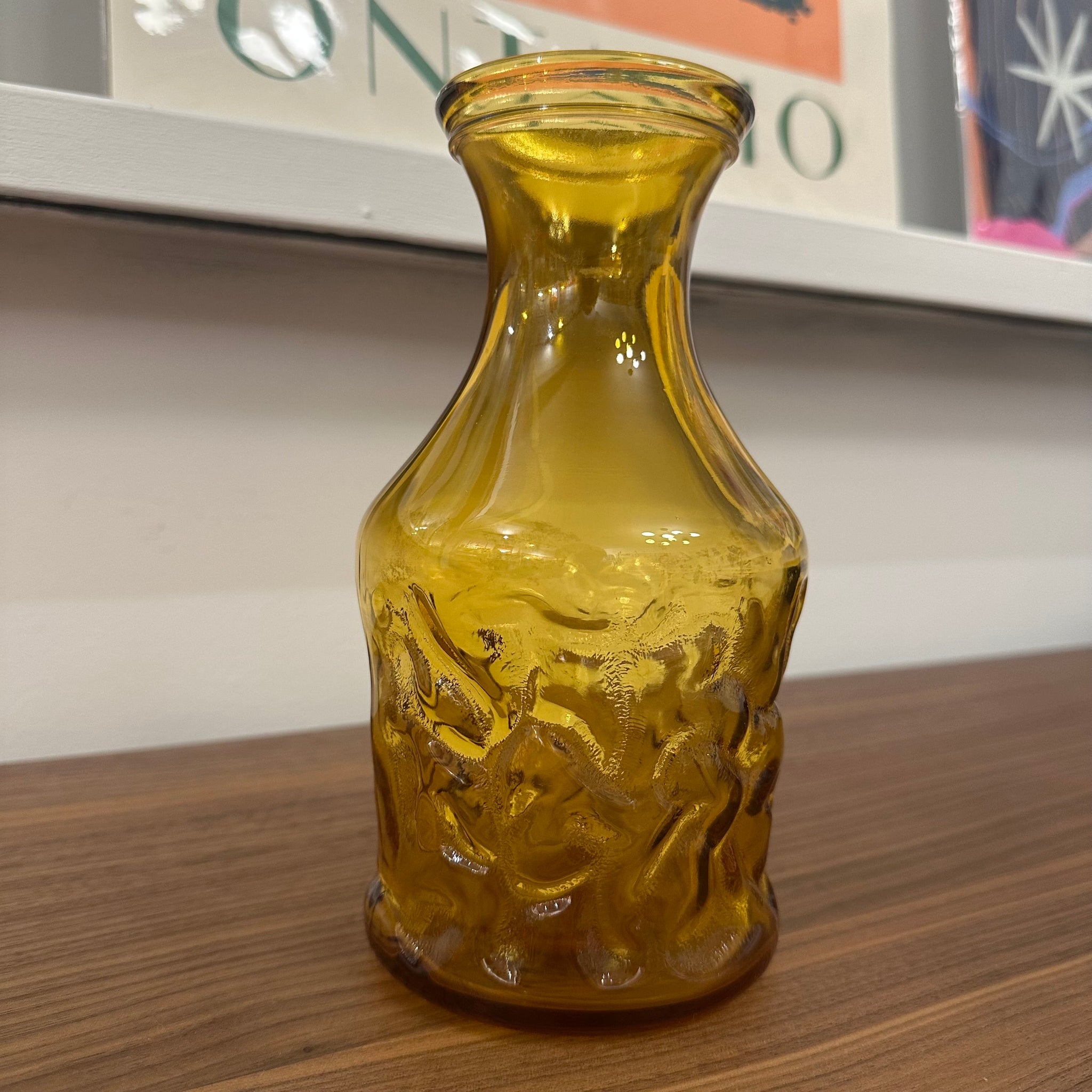 Mid Century Amber Carafe