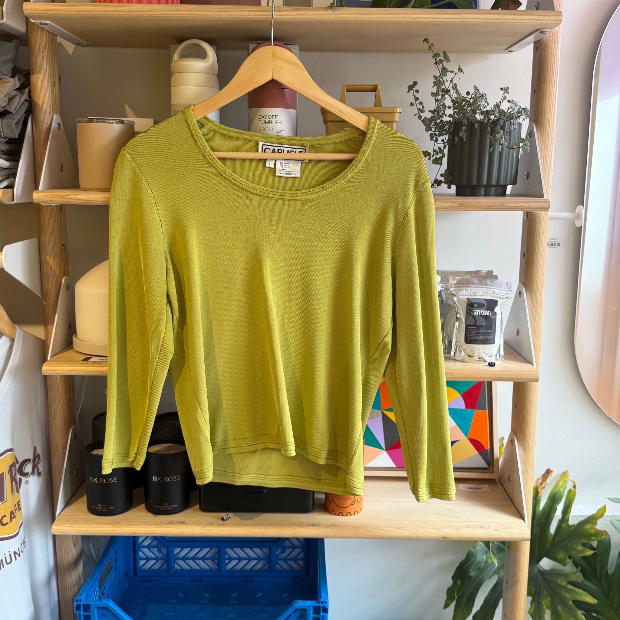 Chartreuse Fitted Long Sleeve | L