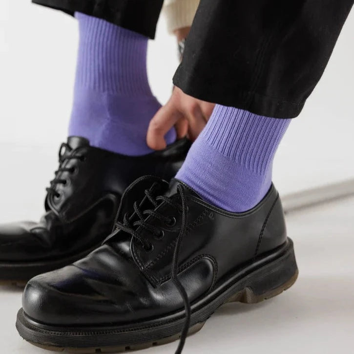 Ribbed Sock - Bluebell Small