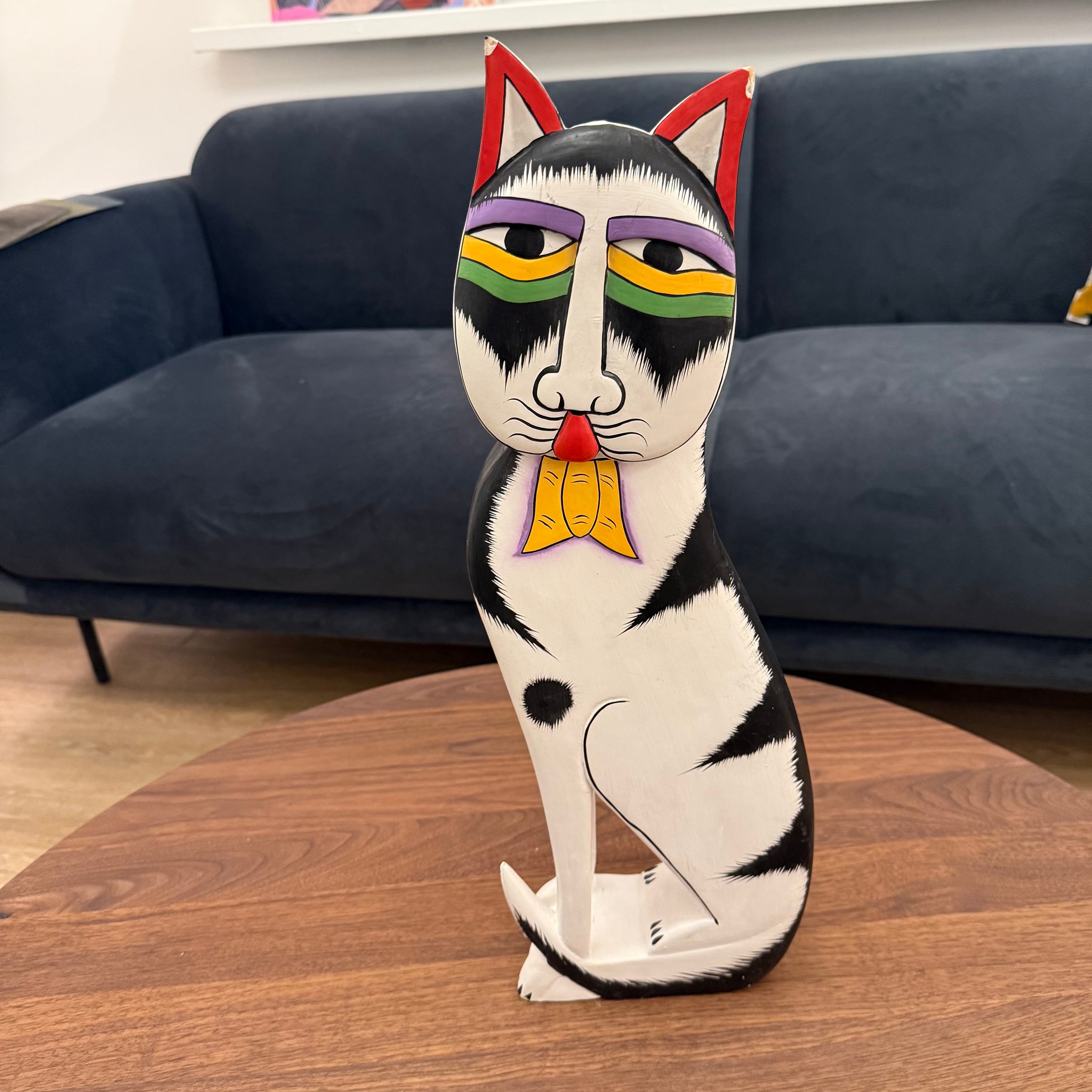 Large Wooden Cat