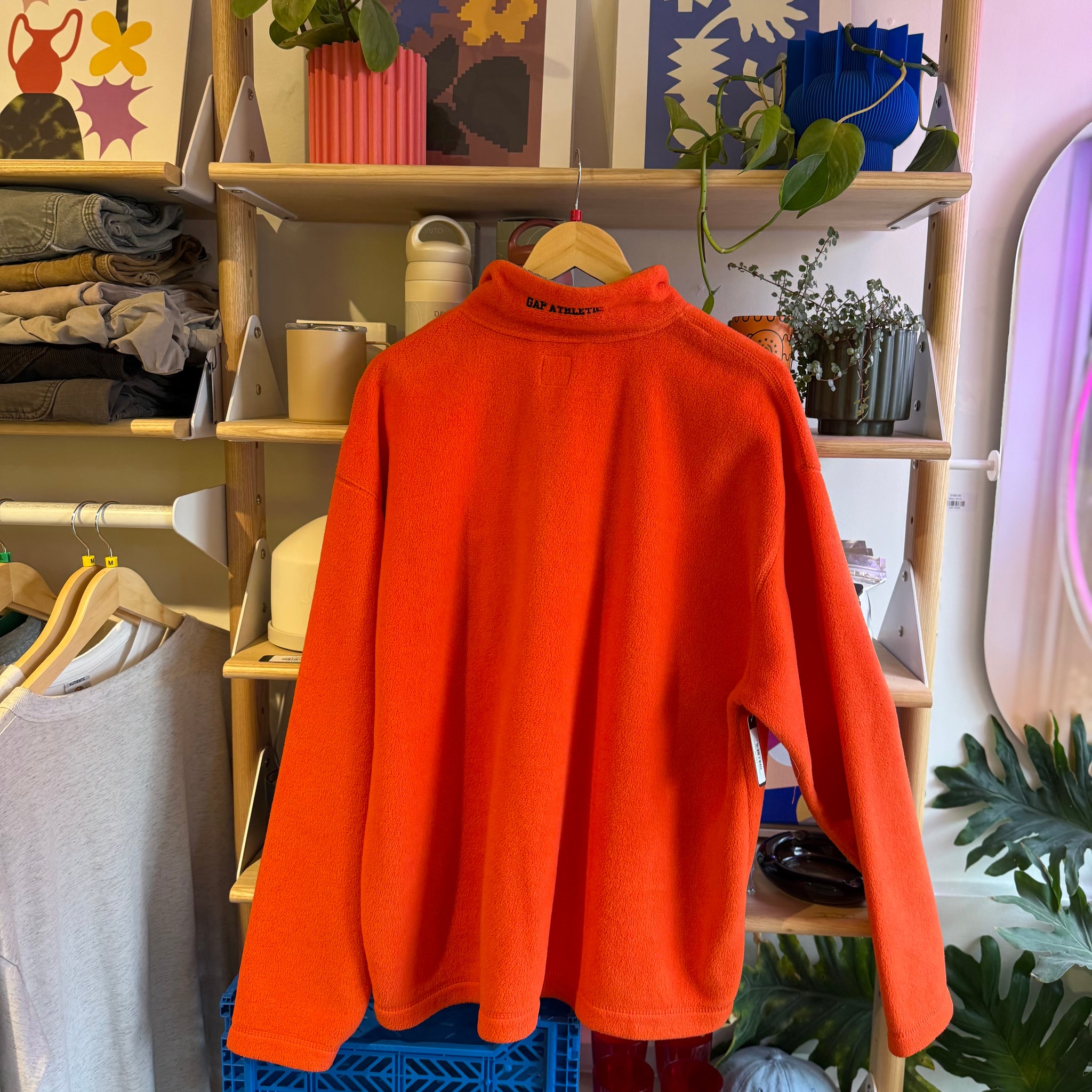 Orange Fleece Jacket | L