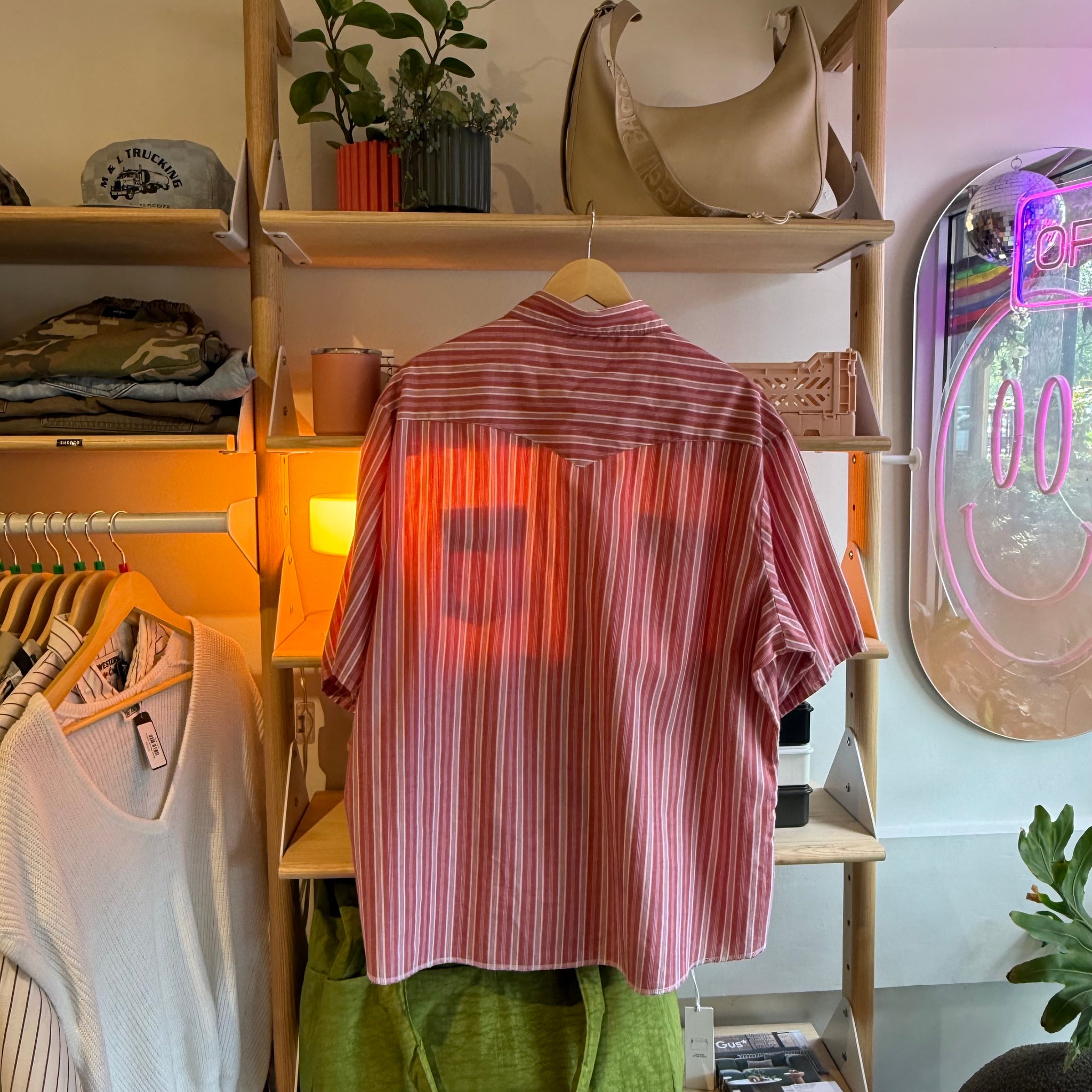 Red Western Button Up | XXL