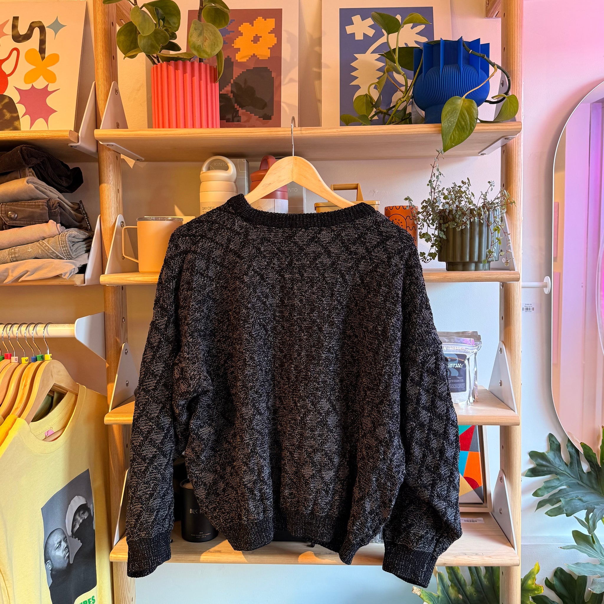 Black and Grey Sweater | L