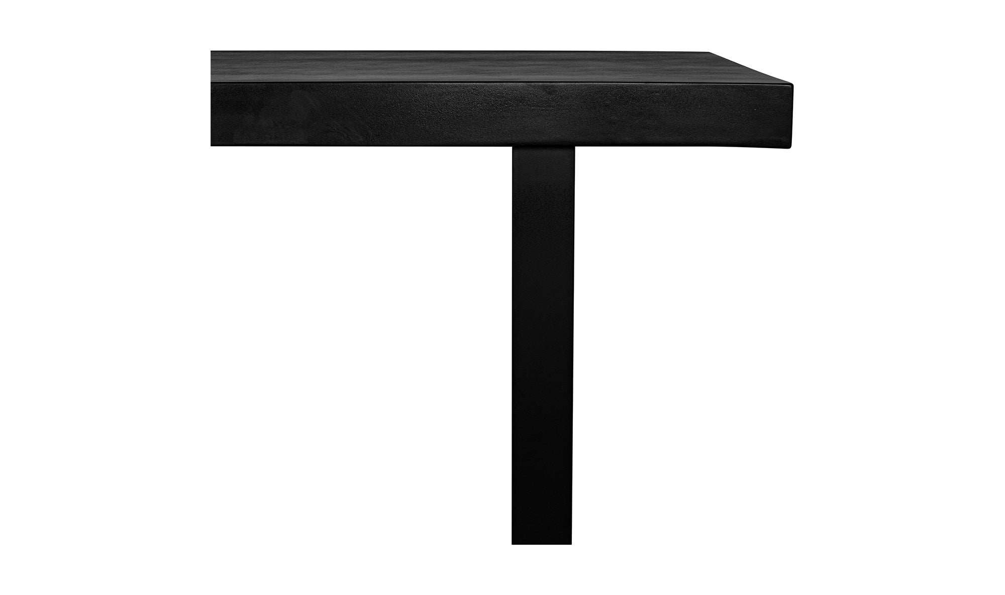 Jedrik Black Outdoor Dining Table- Large