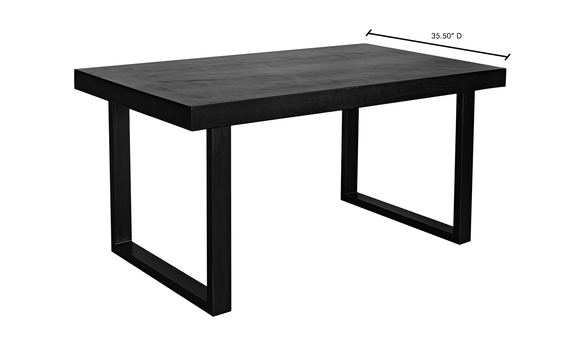 Jedrik Black Outdoor Dining Table- Small