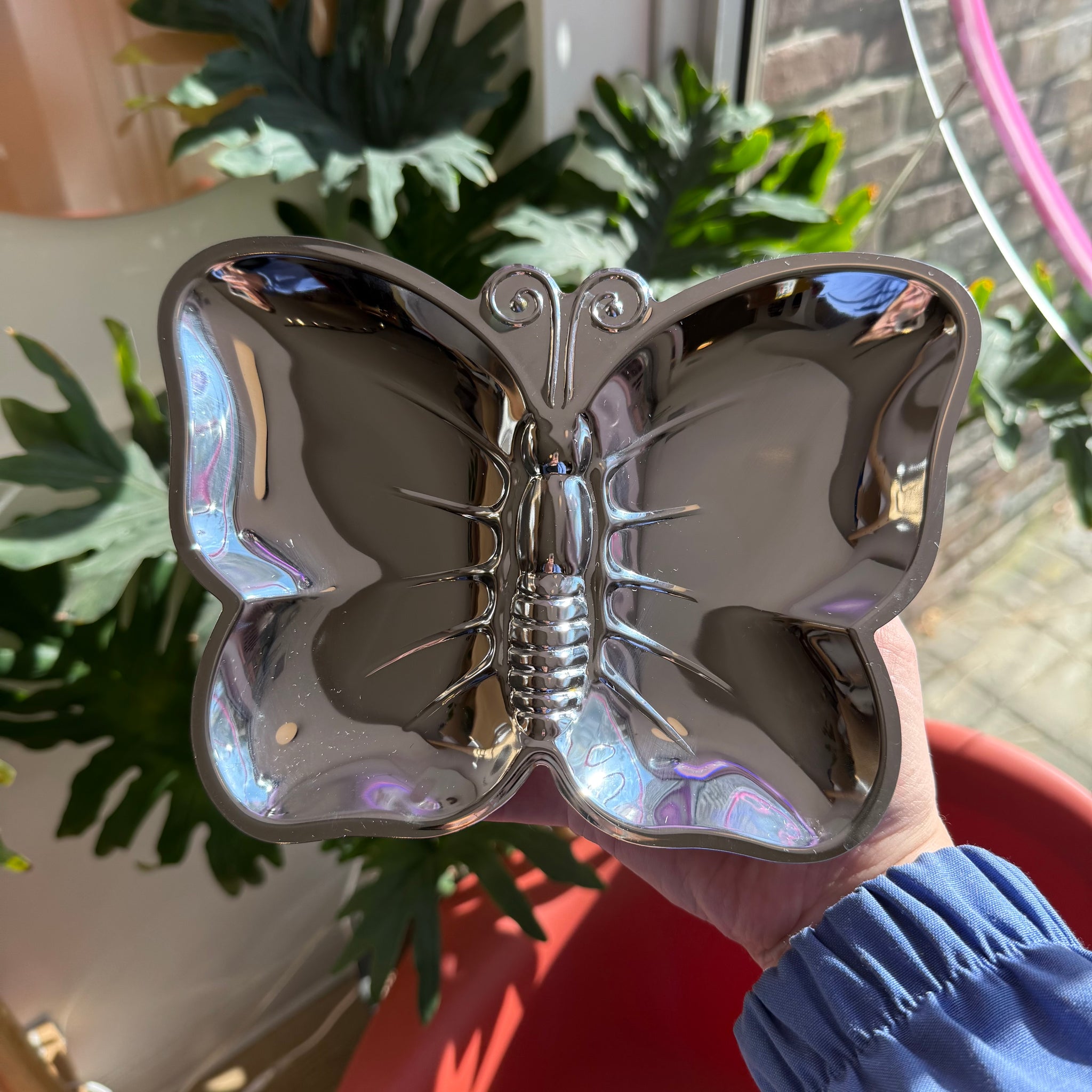 Chrome Butterfly Tray